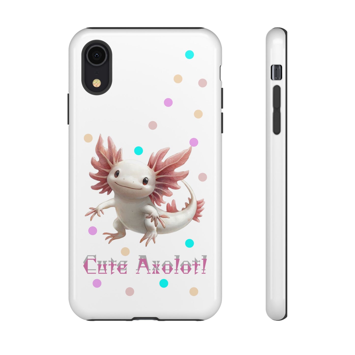 Cute Axolotl Phone Case, Kawaii Phone Cover, Gifts for Kids, Animal Lover Accessories, Cute Axolotl Design