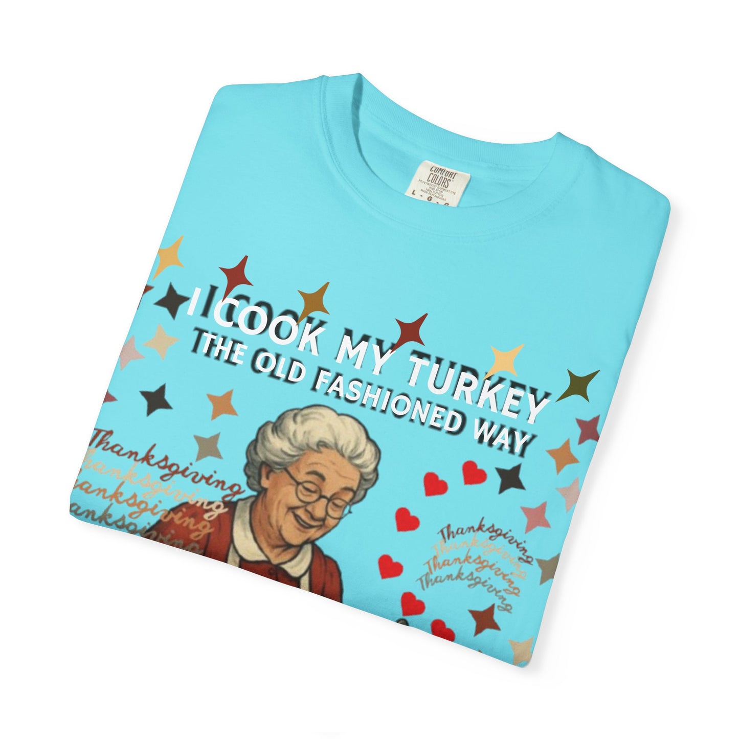 Funny Thanksgiving Shirt, Retro Holiday Humor Tee, Family Dinner Joke, Unisex Garment-Dyed Tee, Funny Turkey Shirt, Holiday Apparel, Family Gatherings, Autumn Humor