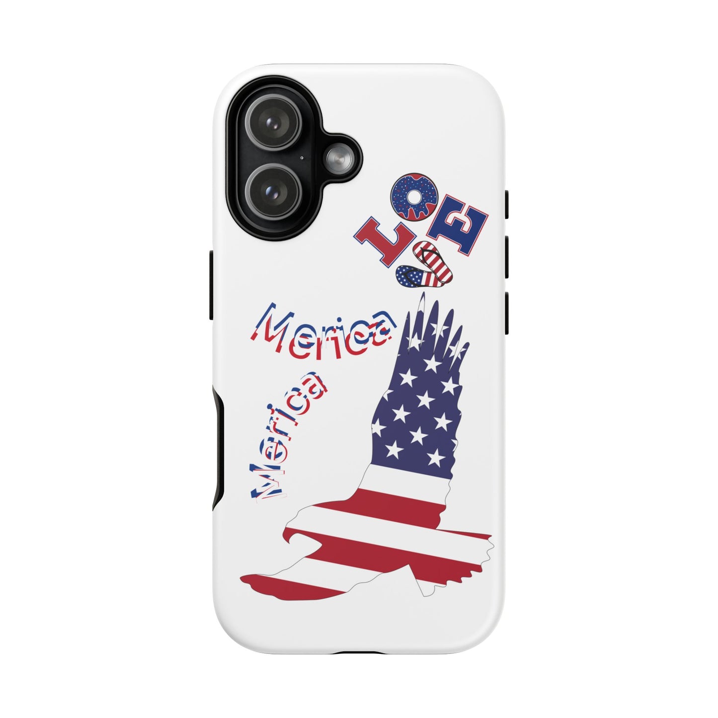 Patriotic Phone Case, Love America Design, American Flag Accessory, Perfect Gift for Veterans, Independence Day, Memorial Day