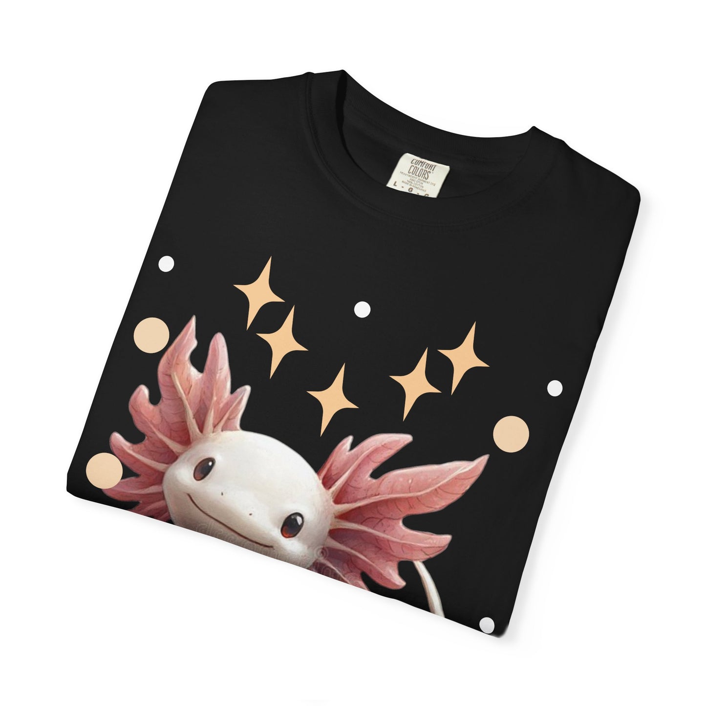 Cute Axolotl T-Shirt for Nature Lovers, Unisex Garment-Dyed Tee, Gift for Animal Enthusiasts, Casual Wear, Birthday Present