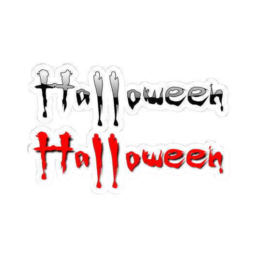 Halloween Kiss-Cut Stickers, Spooky Decor, Laptop Stickers, Party Favors, Halloween Gifts, Wall Art, Seasonal Decor,  Spooky October 31 Holiday Decor | USA Laptop & Party Stickers