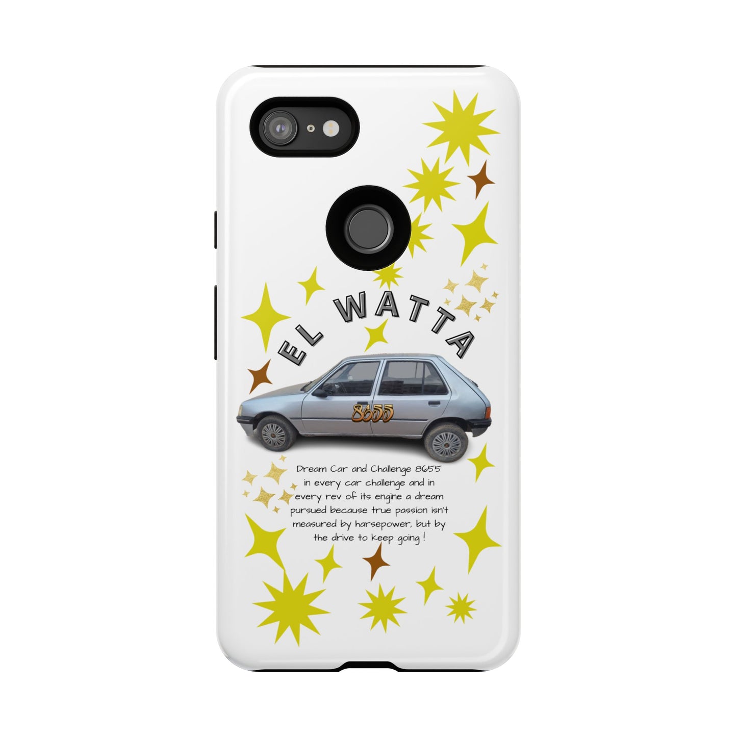 El Watta Phone Case - Retro Car Design, Tough Case, Unique Gift for Car Lovers, Funny Phone Accessory, Fun Birthday Present