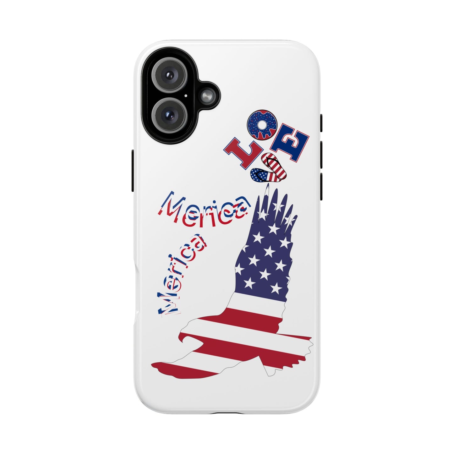 Patriotic Phone Case, Love America Design, American Flag Accessory, Perfect Gift for Veterans, Independence Day, Memorial Day