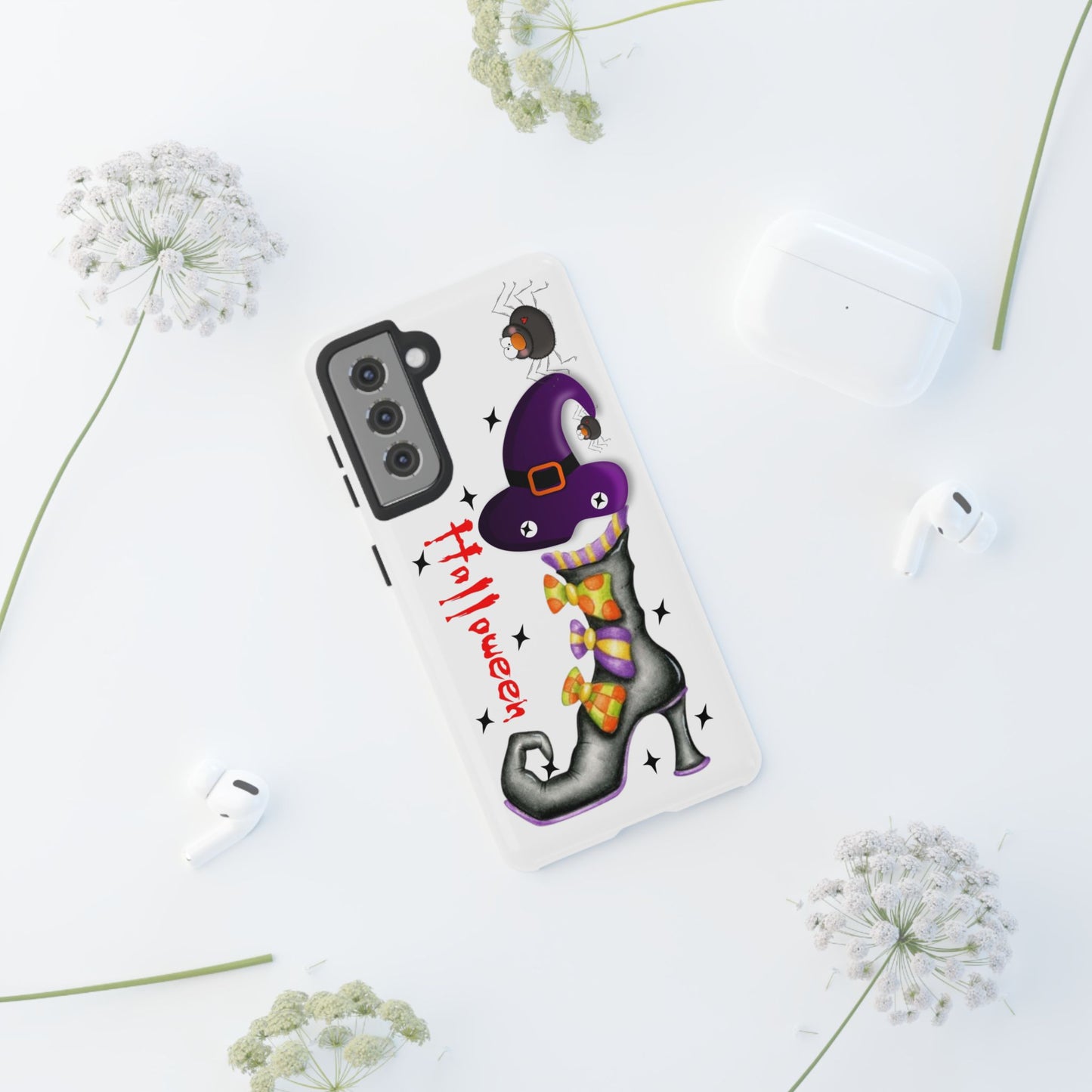 Halloween Phone Case, Tough Cases, Spooky Phone Cover, Witch Hat Design, Holiday Accessory, Fall Gift Idea