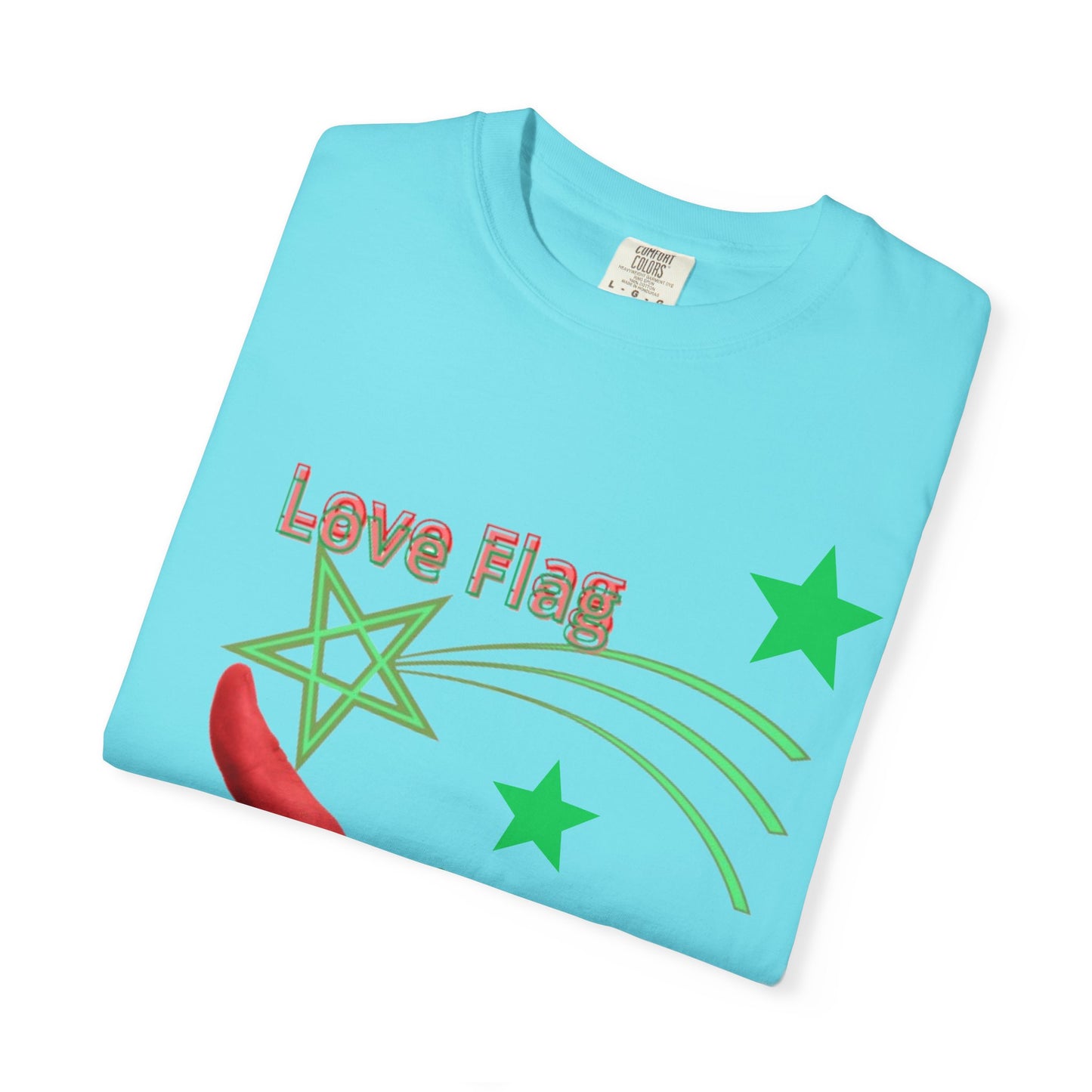 Moroccan Love Flag T-Shirt, Unisex Tee, Casual Wear, Gifts for Travelers, Unique Souvenir, Summer Fashion