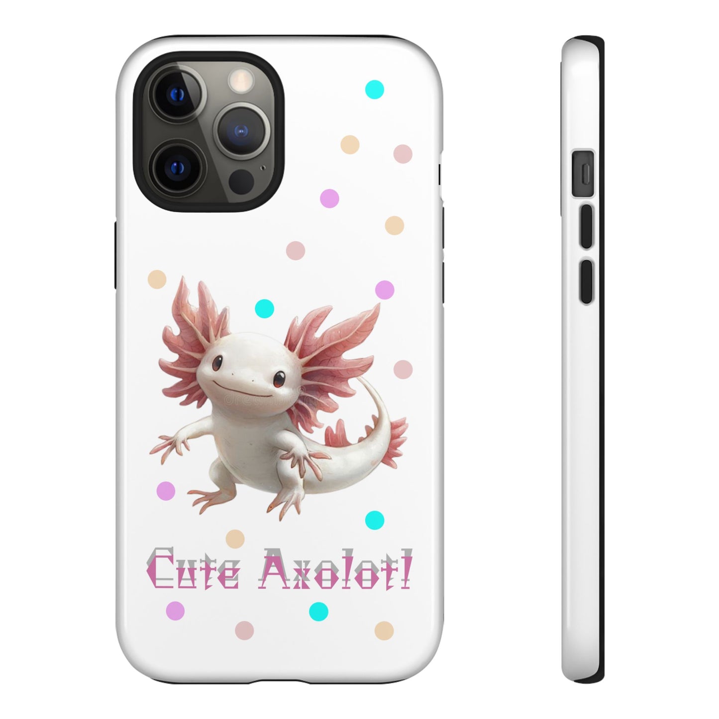 Cute Axolotl Phone Case, Kawaii Phone Cover, Gifts for Kids, Animal Lover Accessories, Cute Axolotl Design