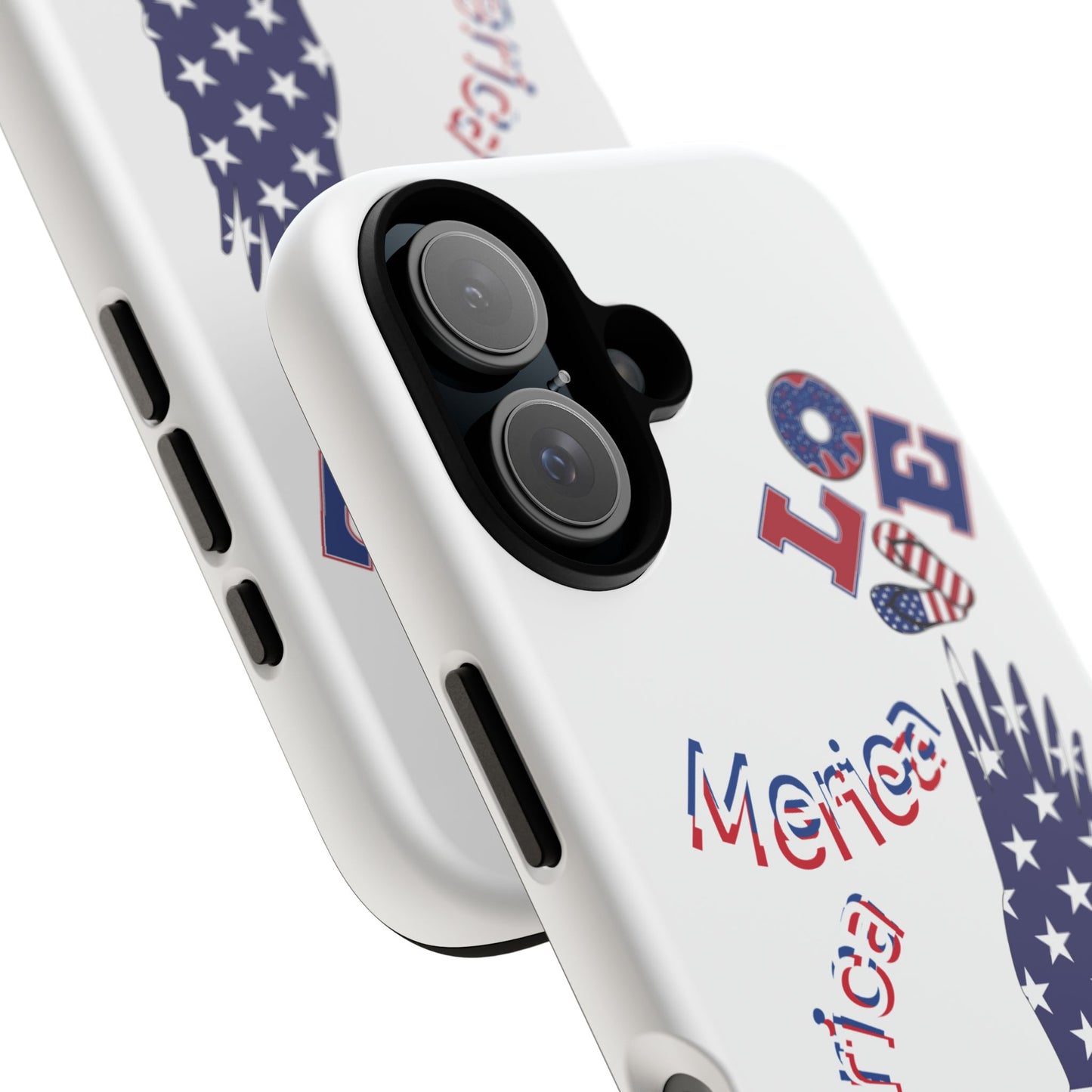 Patriotic Phone Case, Love America Design, American Flag Accessory, Perfect Gift for Veterans, Independence Day, Memorial Day
