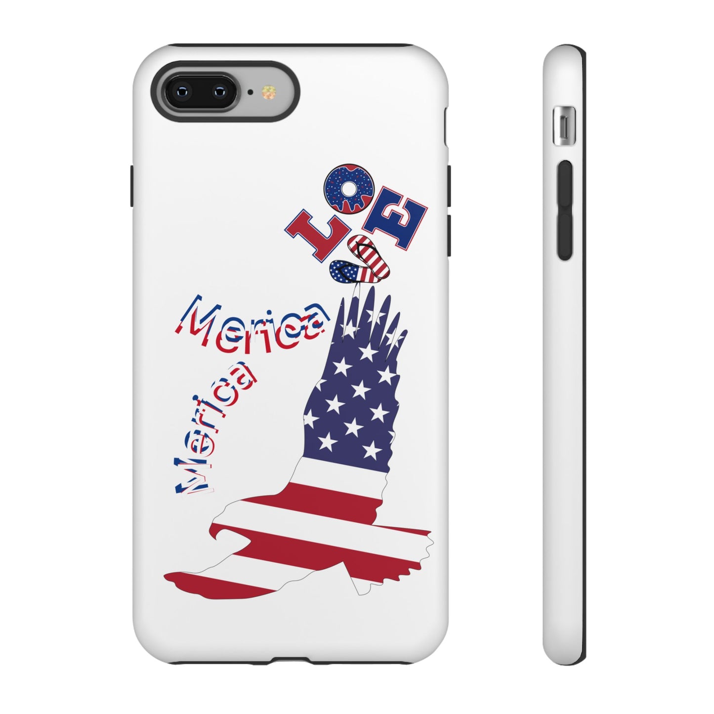 Patriotic Phone Case, Love America Design, American Flag Accessory, Perfect Gift for Veterans, Independence Day, Memorial Day