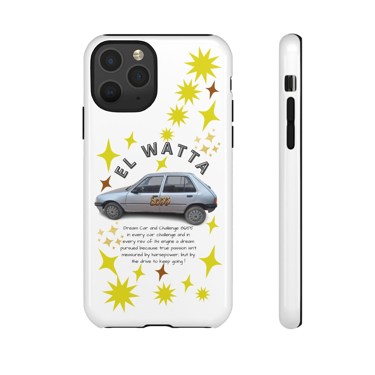 El Watta Phone Case - Retro Car Design, Tough Case, Unique Gift for Car Lovers, Funny Phone Accessory, Fun Birthday Present