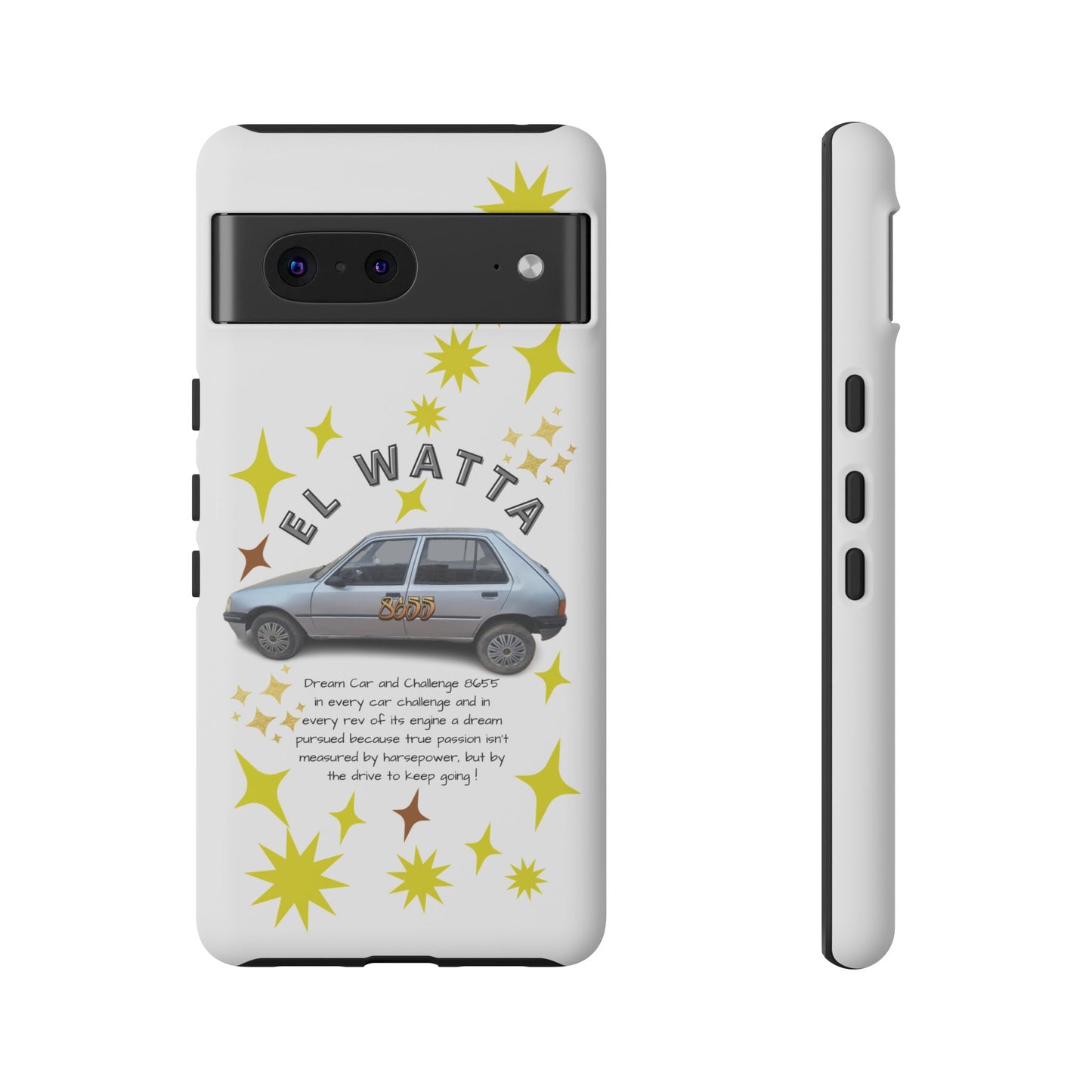 El Watta Phone Case - Retro Car Design, Tough Case, Unique Gift for Car Lovers, Funny Phone Accessory, Fun Birthday Present