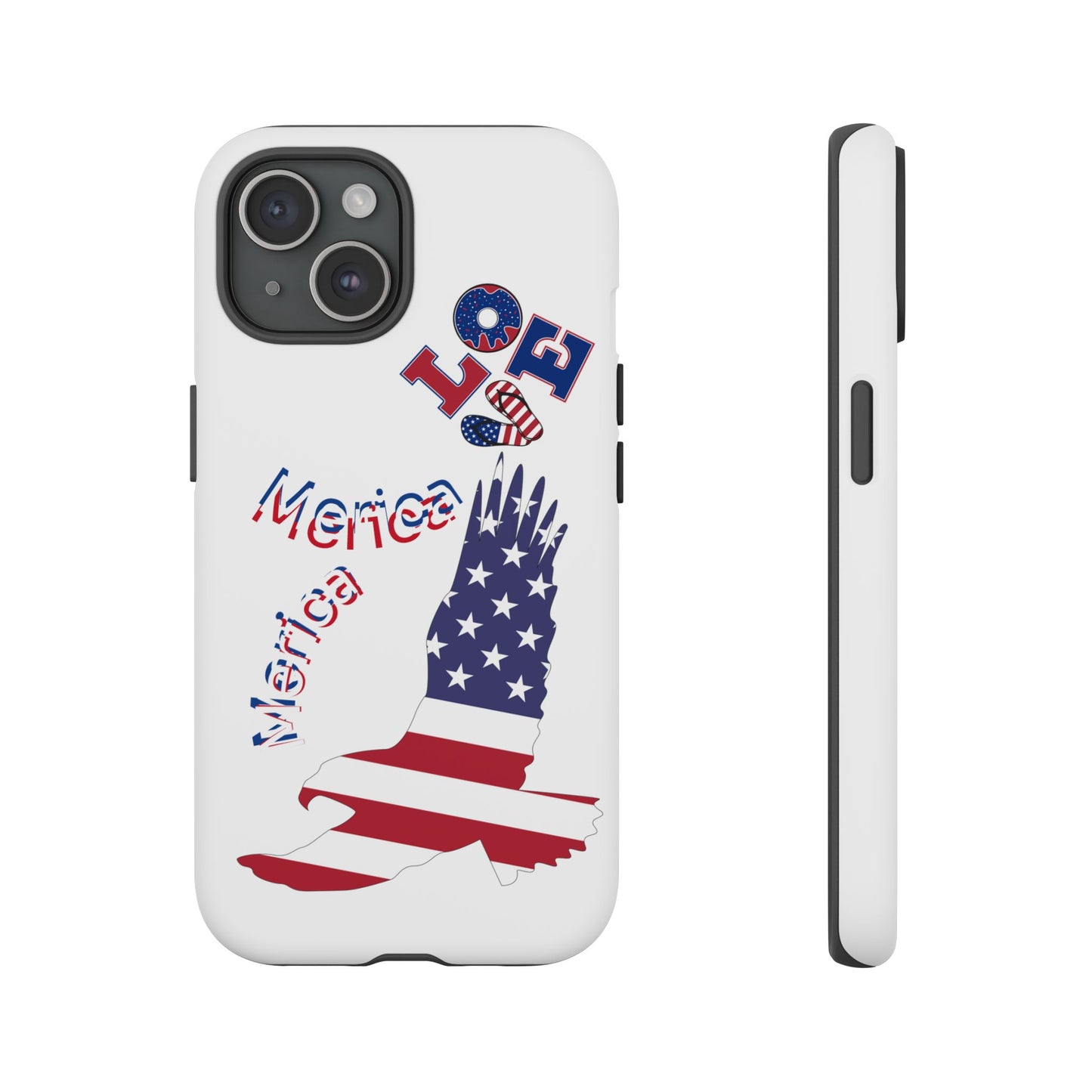 Patriotic Phone Case, Love America Design, American Flag Accessory, Perfect Gift for Veterans, Independence Day, Memorial Day