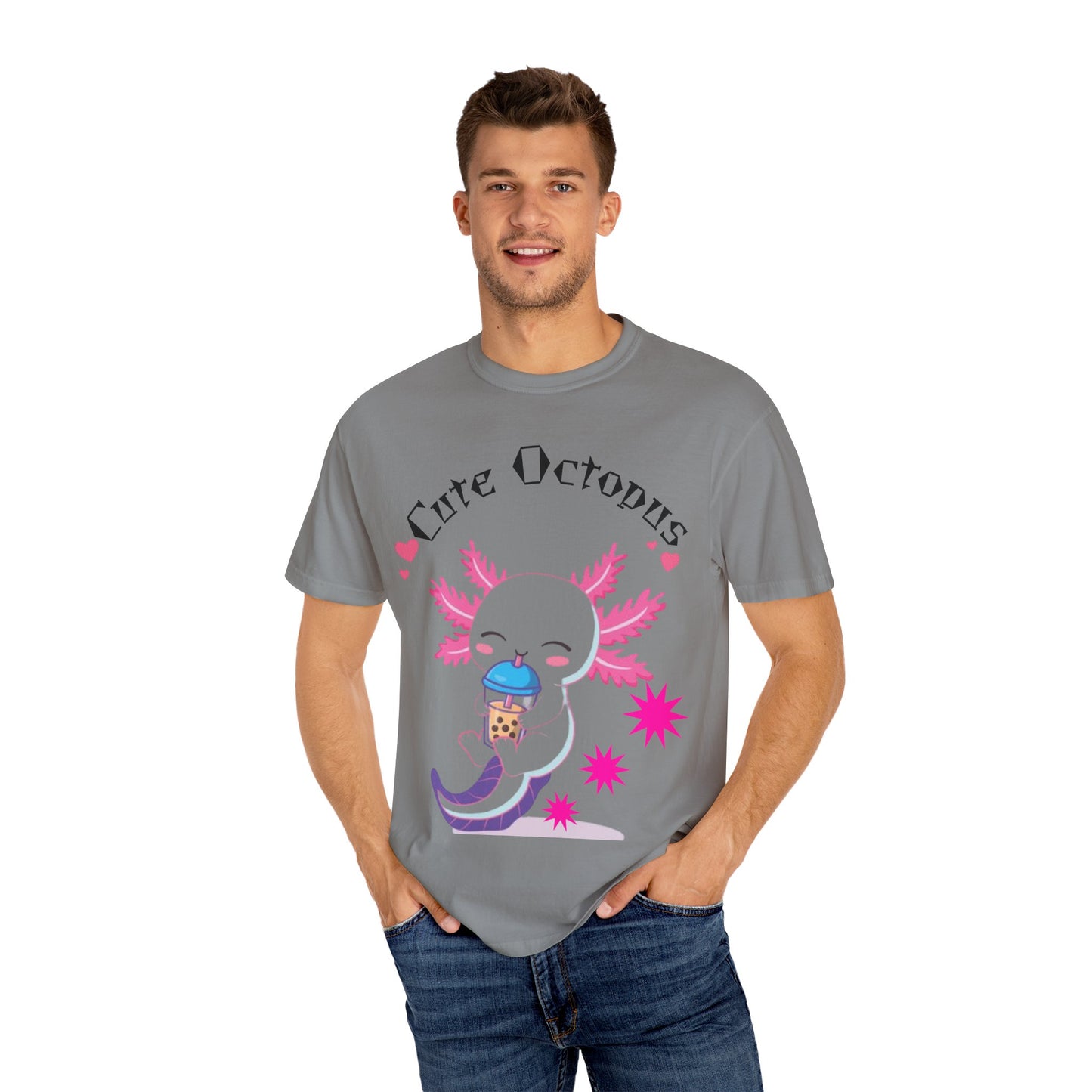 Cute Octopus Graphic T-Shirt, Unisex, Fun Gift, Casual Wear, Summer Style, Beach Vibes