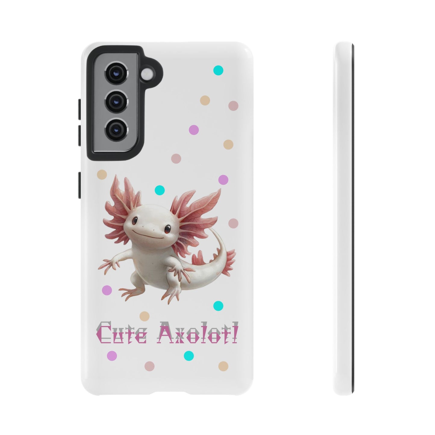 Cute Axolotl Phone Case, Kawaii Phone Cover, Gifts for Kids, Animal Lover Accessories, Cute Axolotl Design