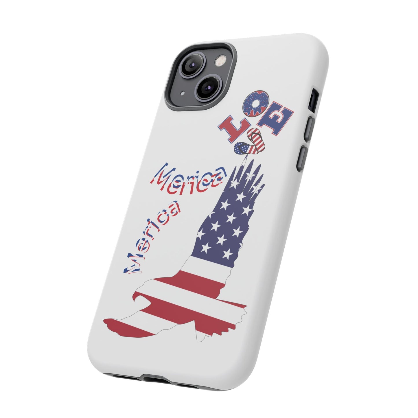 Patriotic Phone Case, Love America Design, American Flag Accessory, Perfect Gift for Veterans, Independence Day, Memorial Day