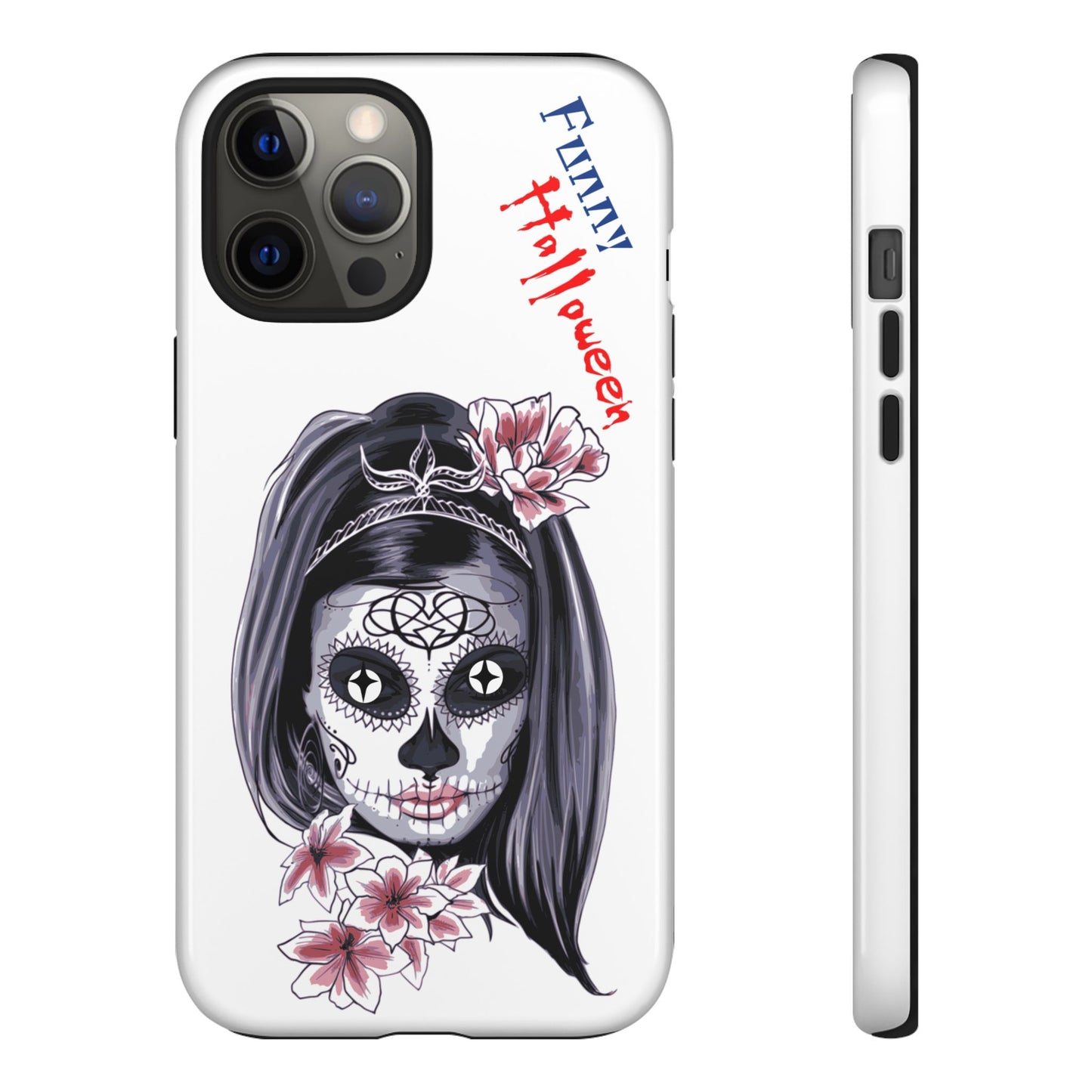 Halloween Phone Case, Funny Skull Design, Tough Cases, Unique Gifts, Spooky Decor, Holiday Essentials, Halloween Decor