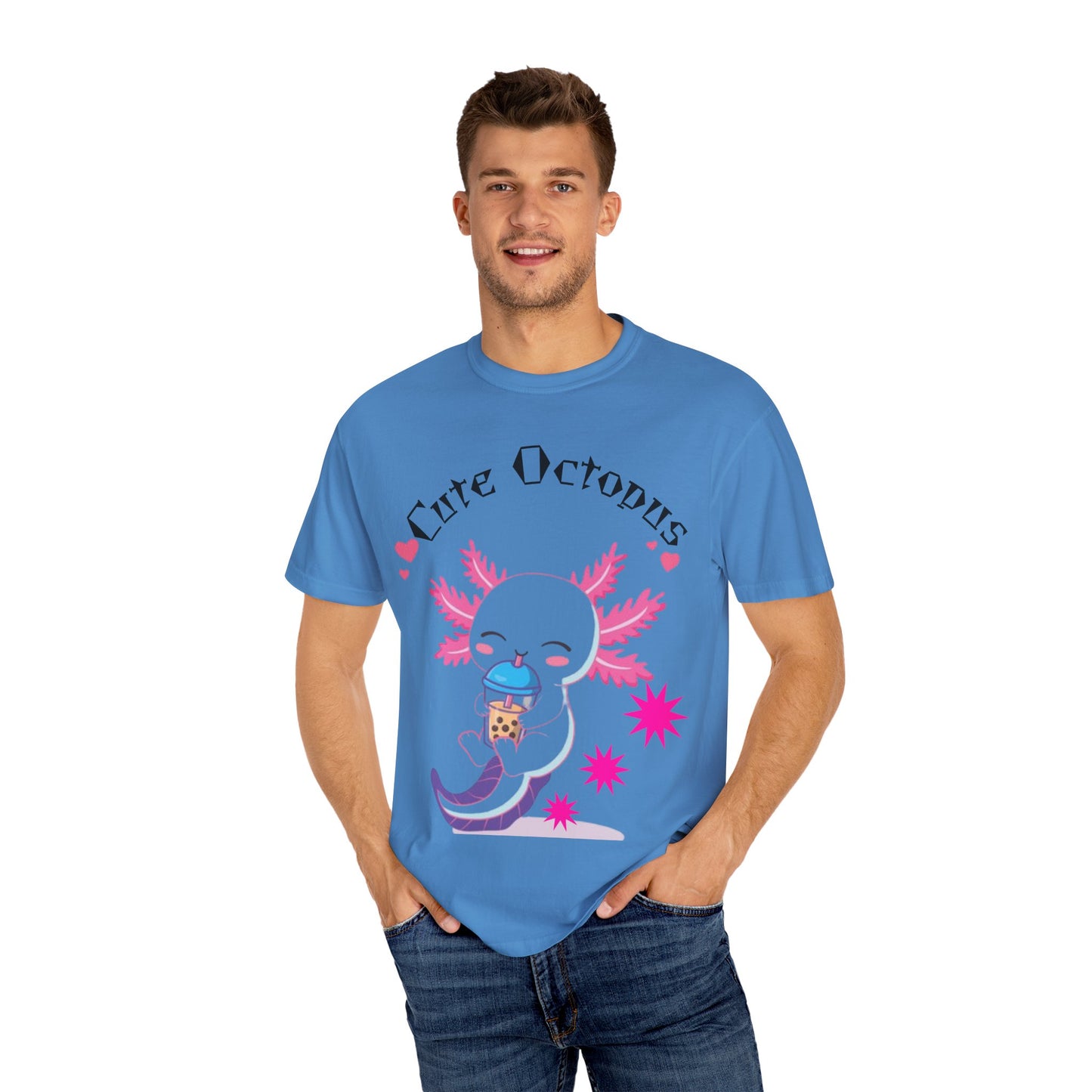 Cute Octopus Graphic T-Shirt, Unisex, Fun Gift, Casual Wear, Summer Style, Beach Vibes