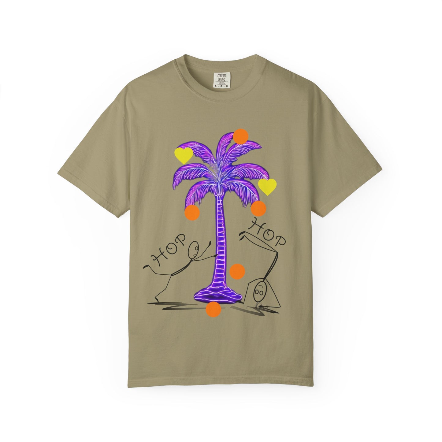 Vibrant Palm Tree Unisex T-Shirt, Casual Summer Wear, Gift for Beach Lovers, Fun Graphic Tee, Vacation Outfit, Artistic Summer Style