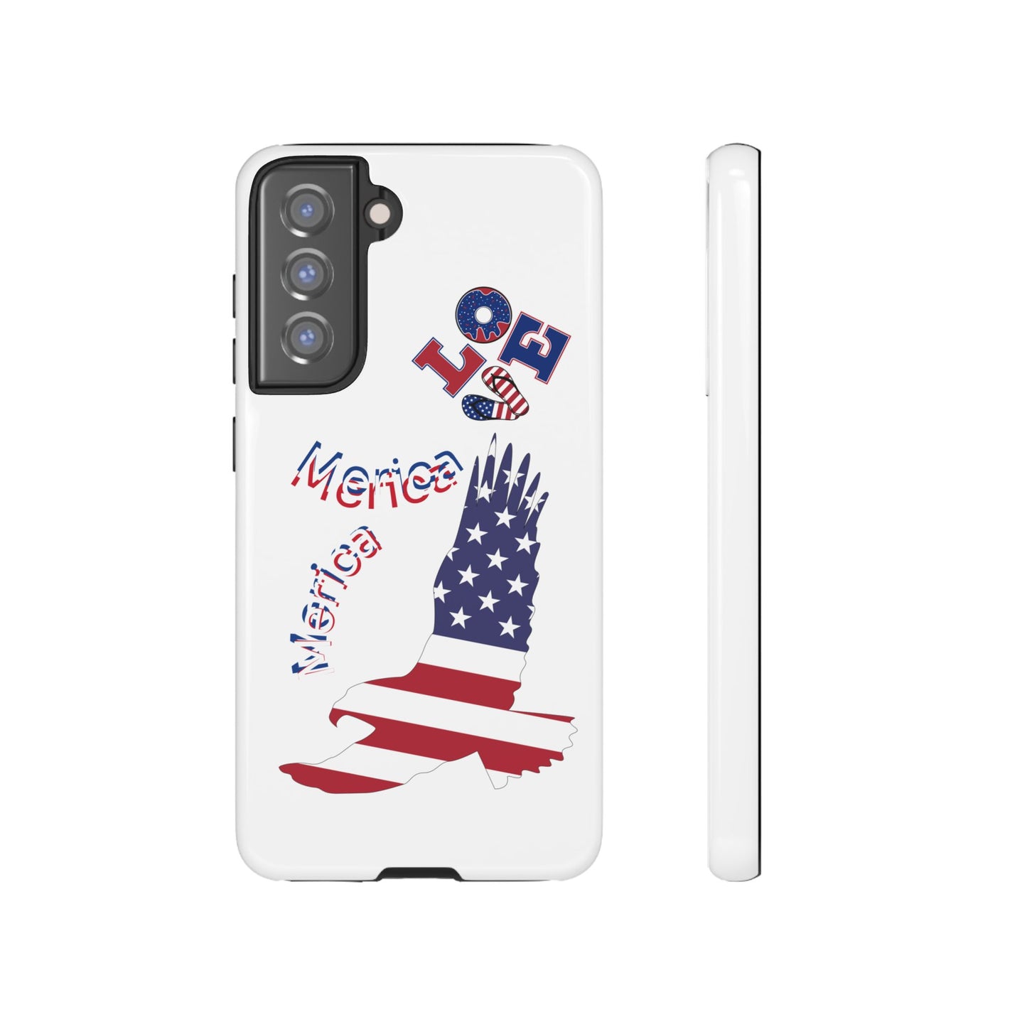 Patriotic Phone Case, Love America Design, American Flag Accessory, Perfect Gift for Veterans, Independence Day, Memorial Day