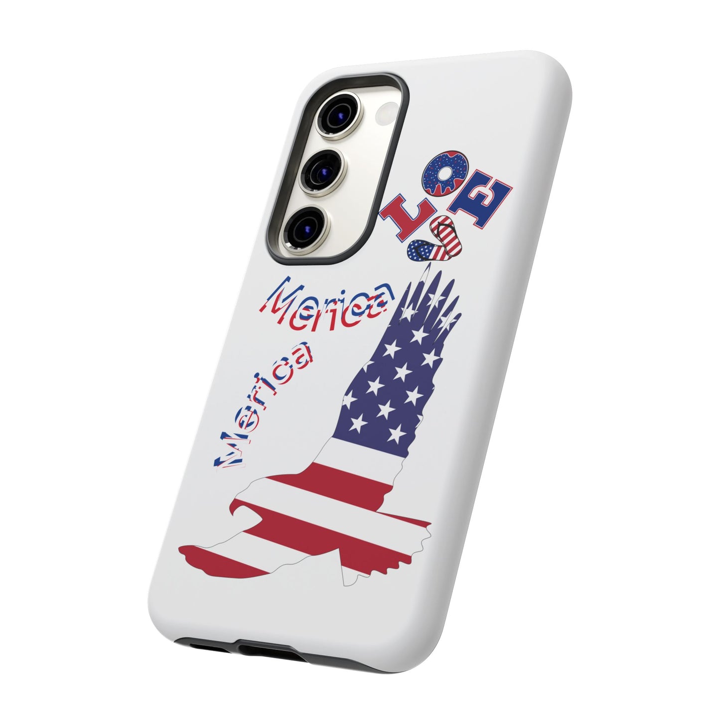 Patriotic Phone Case, Love America Design, American Flag Accessory, Perfect Gift for Veterans, Independence Day, Memorial Day