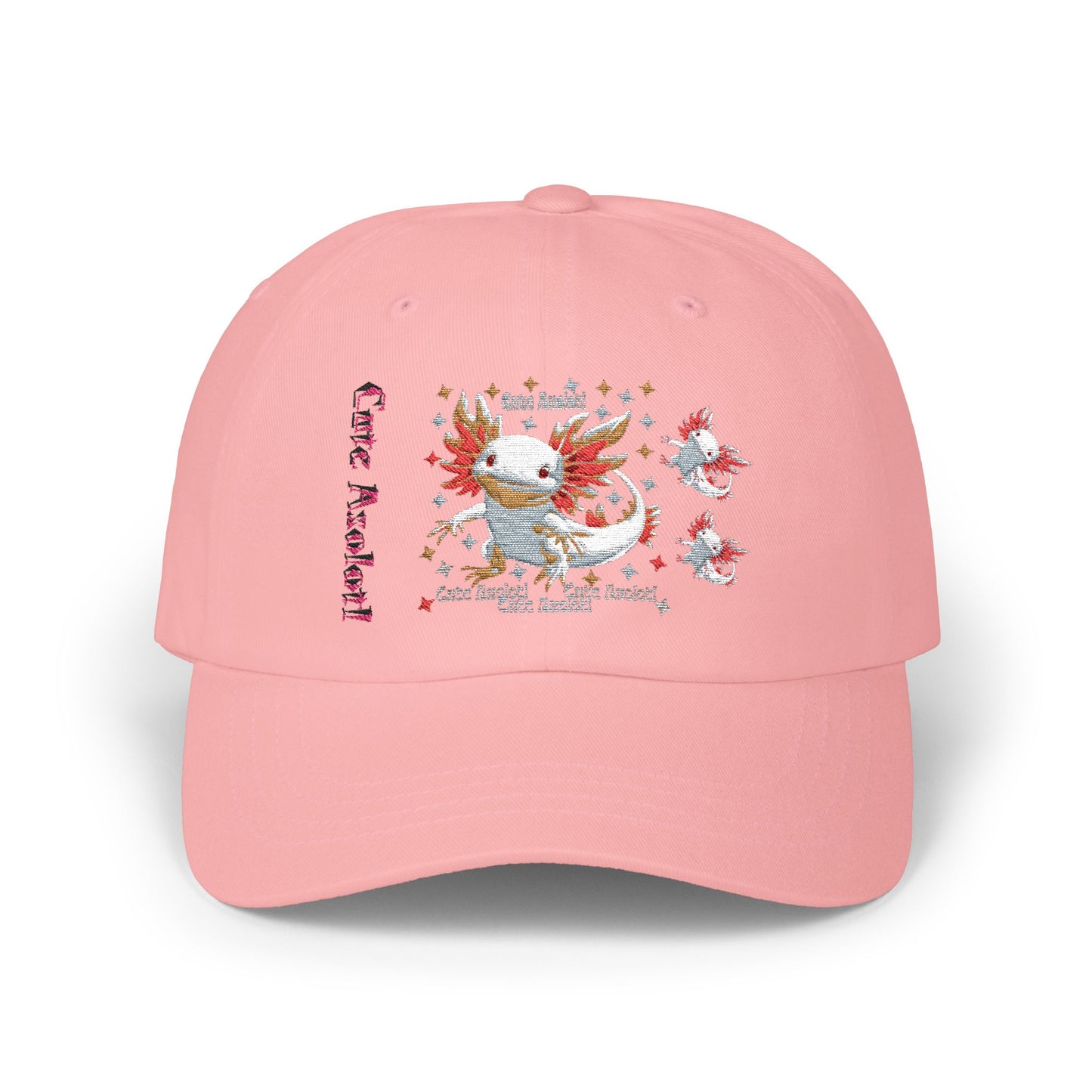 Cute Axolotl Dad Cap, Casual Cap for Animal Lovers, Gifts for Fathers, Summer Accessories, Trendy Dad Hat, Outdoor Wear