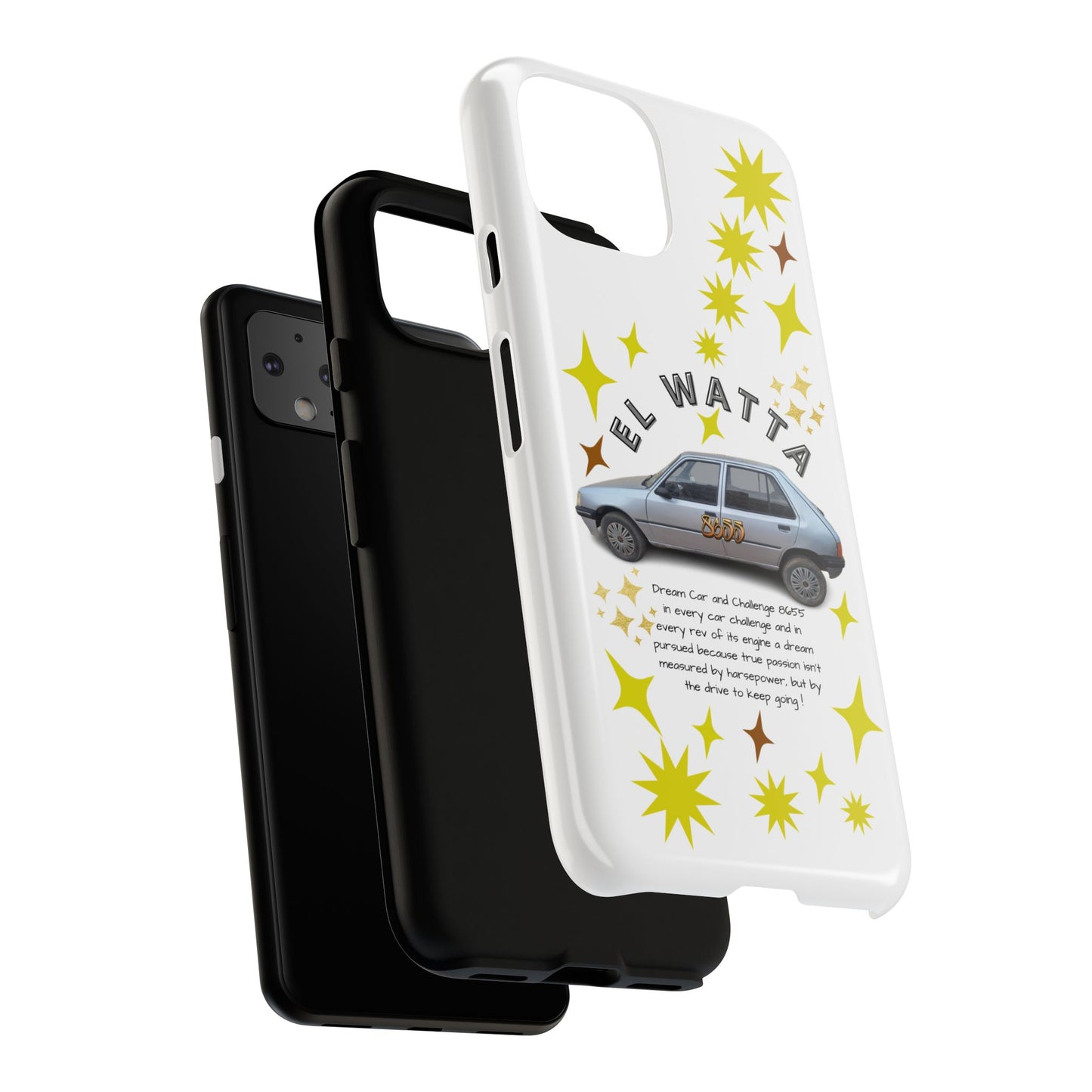 El Watta Phone Case - Retro Car Design, Tough Case, Unique Gift for Car Lovers, Funny Phone Accessory, Fun Birthday Present