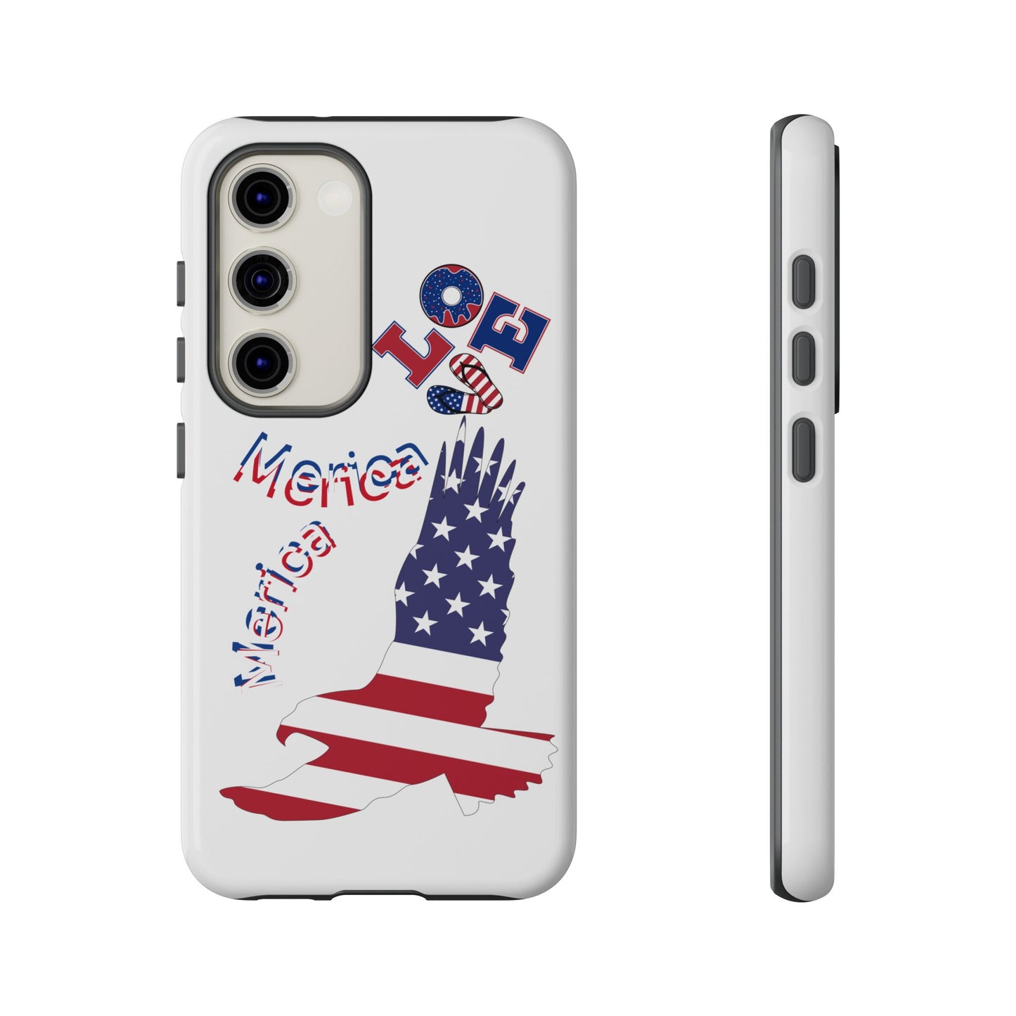 Patriotic Phone Case, Love America Design, American Flag Accessory, Perfect Gift for Veterans, Independence Day, Memorial Day