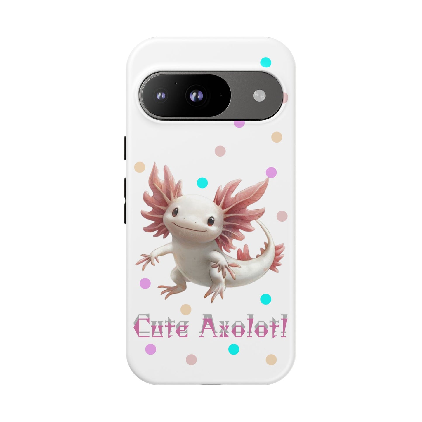 Cute Axolotl Phone Case, Kawaii Phone Cover, Gifts for Kids, Animal Lover Accessories, Cute Axolotl Design