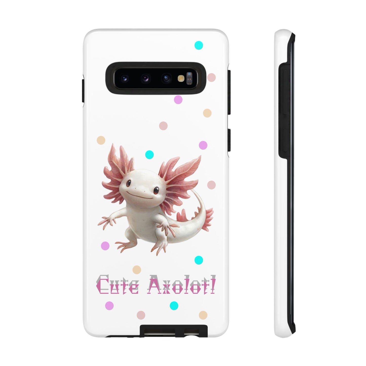Cute Axolotl Phone Case, Kawaii Phone Cover, Gifts for Kids, Animal Lover Accessories, Cute Axolotl Design