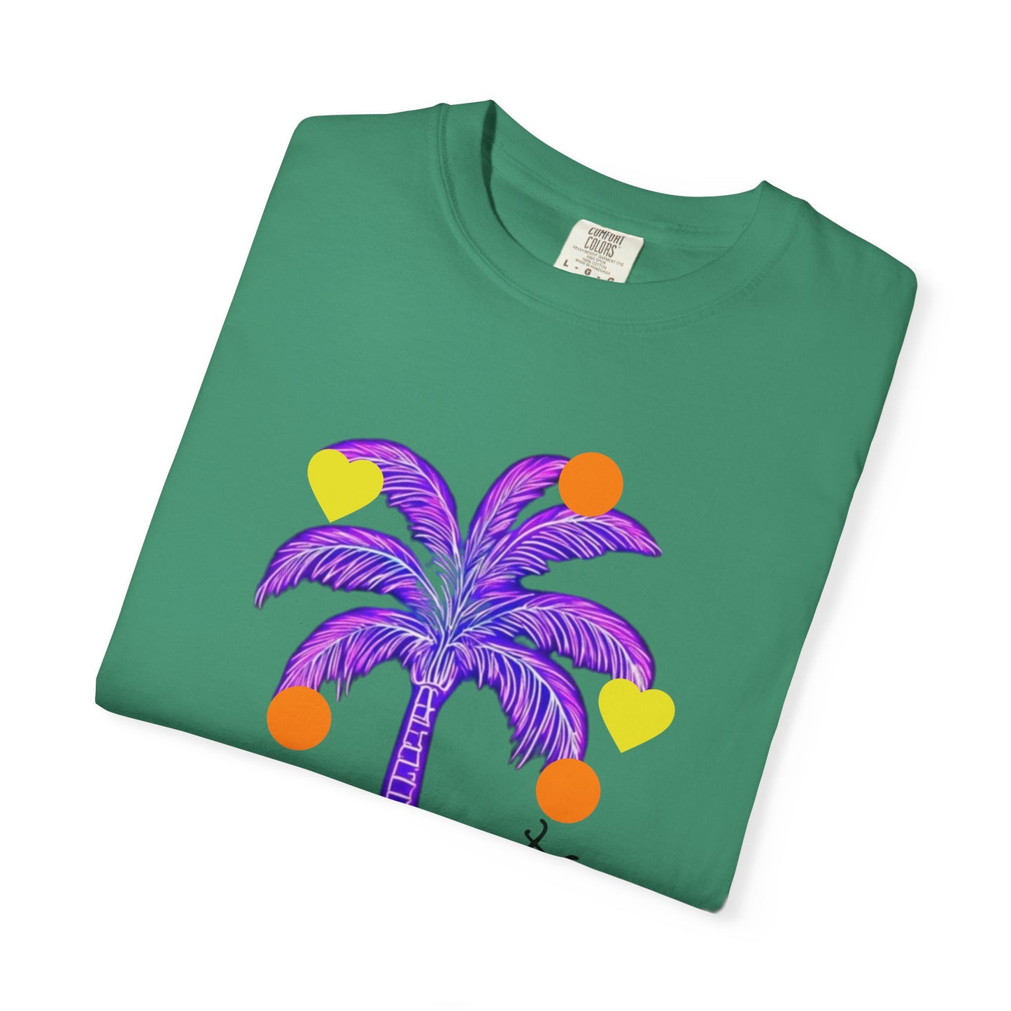 Vibrant Palm Tree Unisex T-Shirt, Casual Summer Wear, Gift for Beach Lovers, Fun Graphic Tee, Vacation Outfit, Artistic Summer Style
