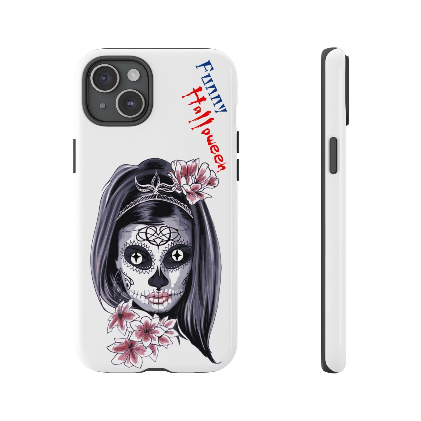Halloween Phone Case, Funny Skull Design, Tough Cases, Unique Gifts, Spooky Decor, Holiday Essentials, Halloween Decor