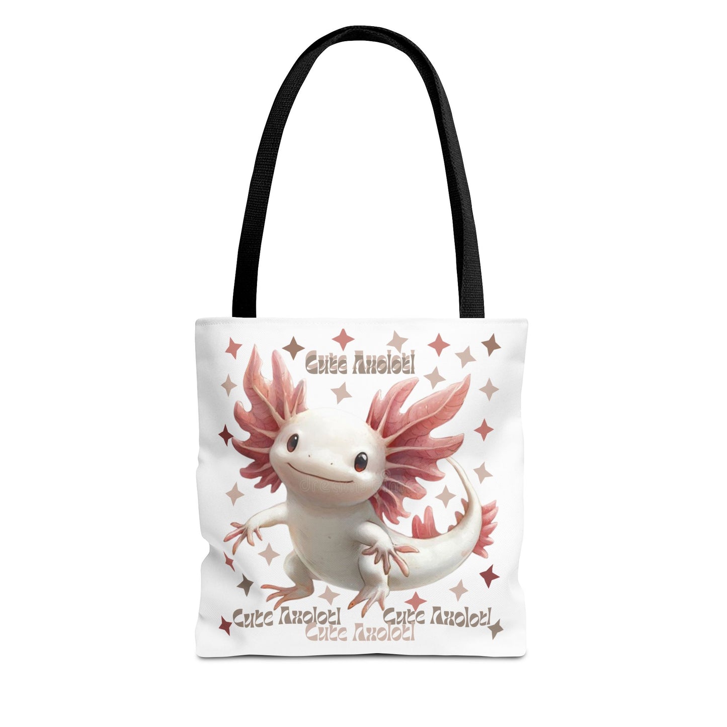 Cute Axolotl Tote Bag - Quirky Grocery Bag, Beach Bag, Gift for Animal Lovers, Cool Eco-Friendly Shopping Bag