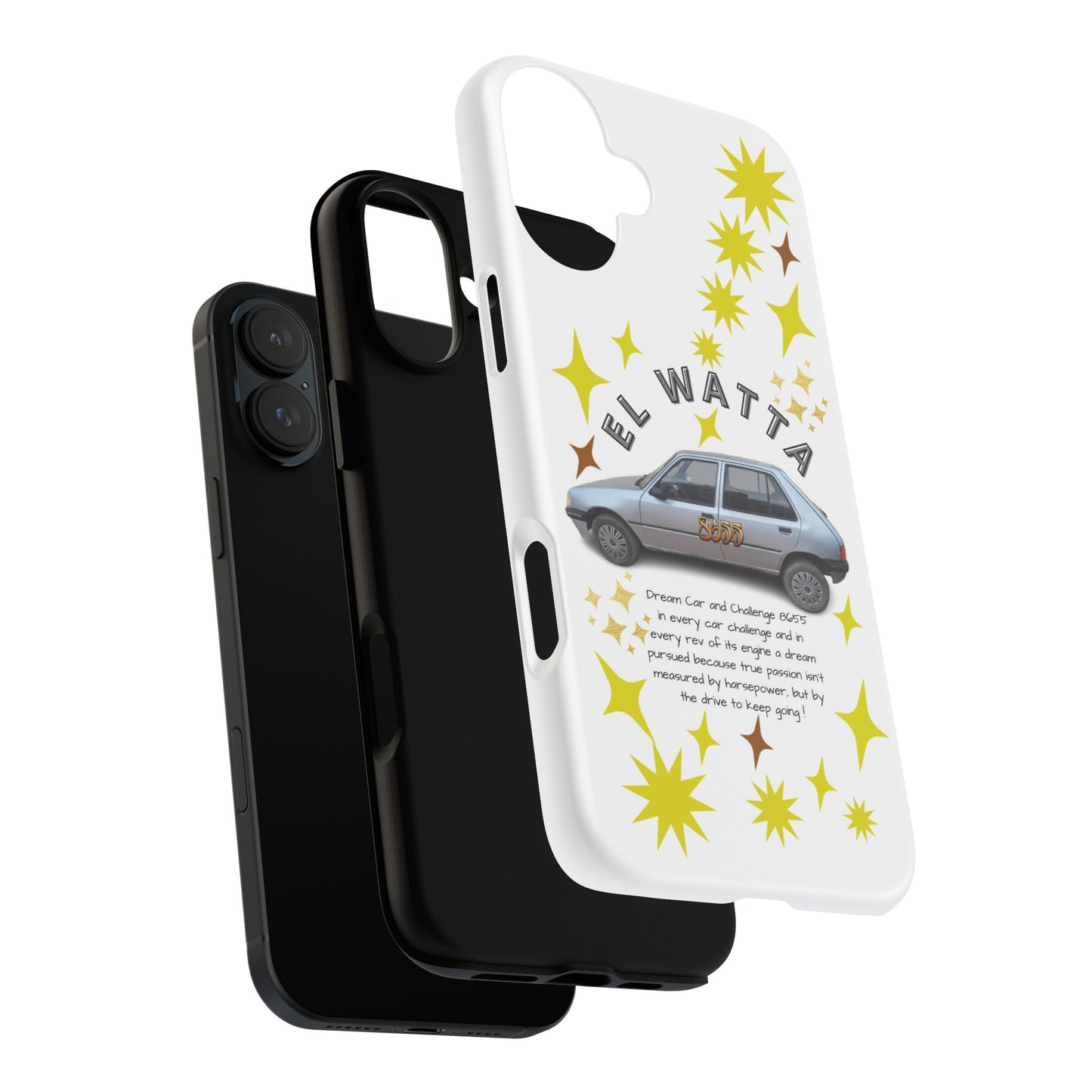 El Watta Phone Case - Retro Car Design, Tough Case, Unique Gift for Car Lovers, Funny Phone Accessory, Fun Birthday Present