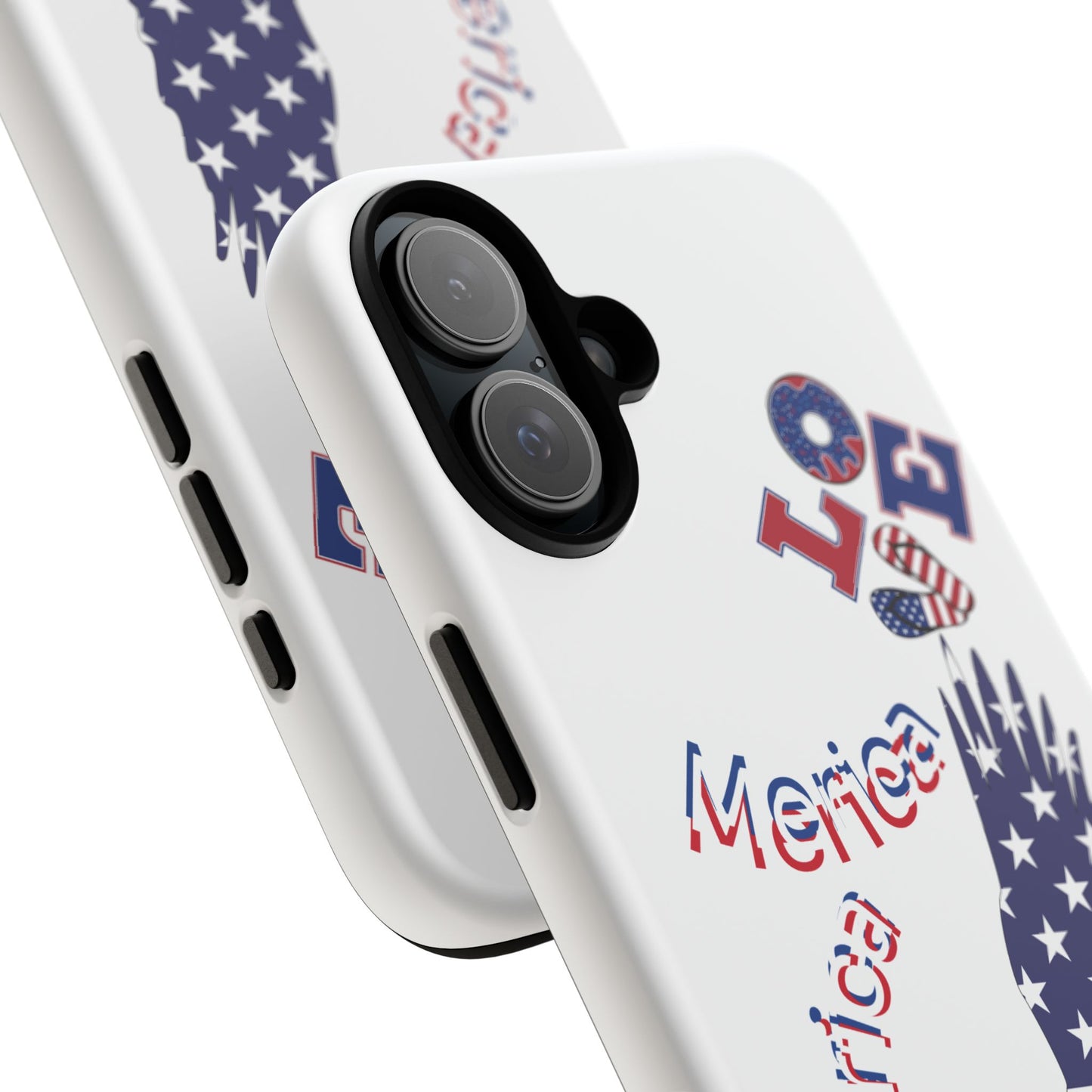 Patriotic Phone Case, Love America Design, American Flag Accessory, Perfect Gift for Veterans, Independence Day, Memorial Day