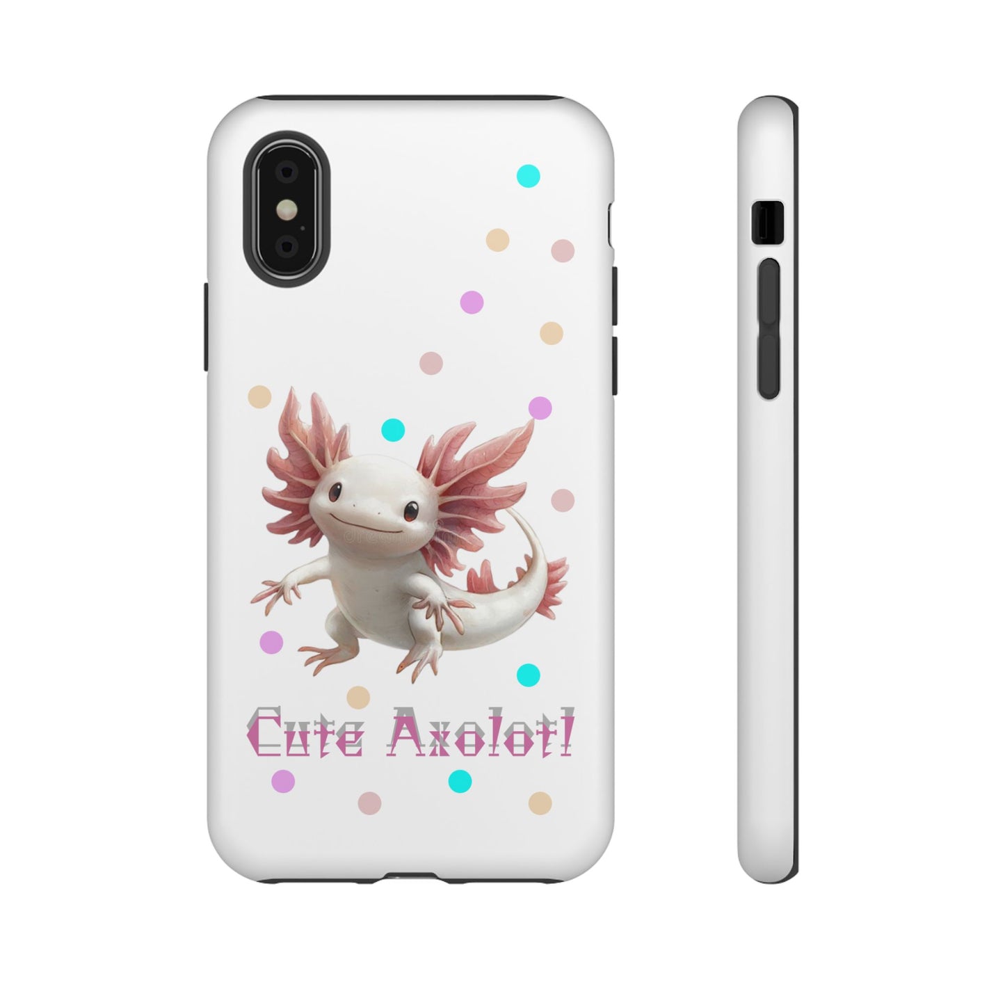 Cute Axolotl Phone Case, Kawaii Phone Cover, Gifts for Kids, Animal Lover Accessories, Cute Axolotl Design