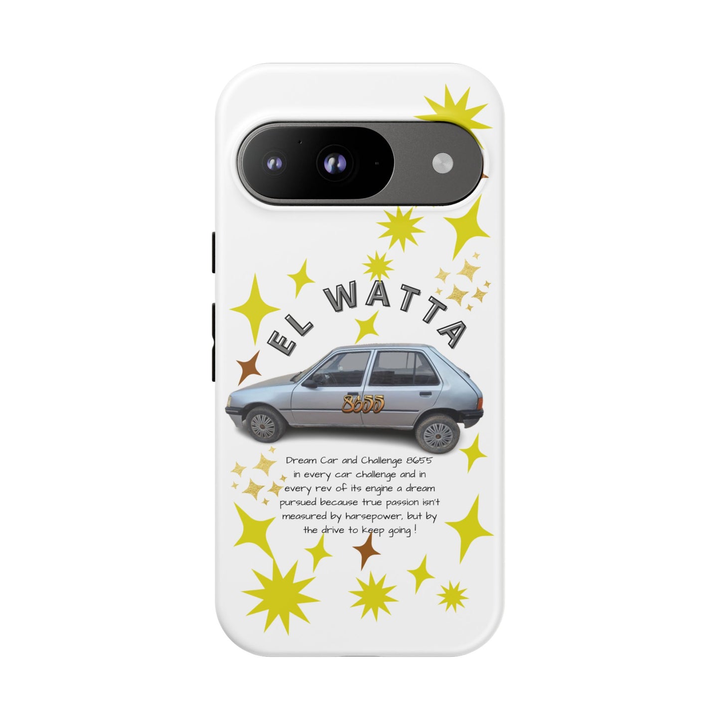 El Watta Phone Case - Retro Car Design, Tough Case, Unique Gift for Car Lovers, Funny Phone Accessory, Fun Birthday Present