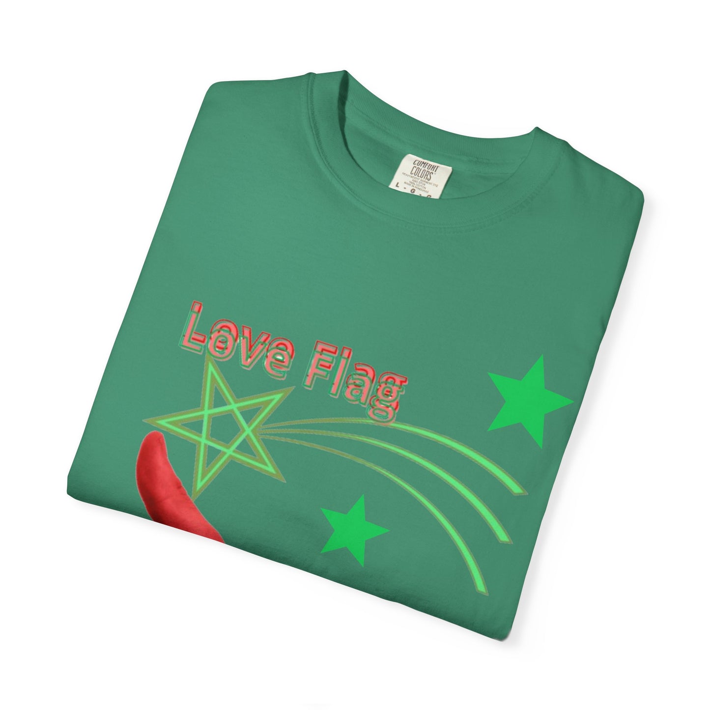 Moroccan Love Flag T-Shirt, Unisex Tee, Casual Wear, Gifts for Travelers, Unique Souvenir, Summer Fashion