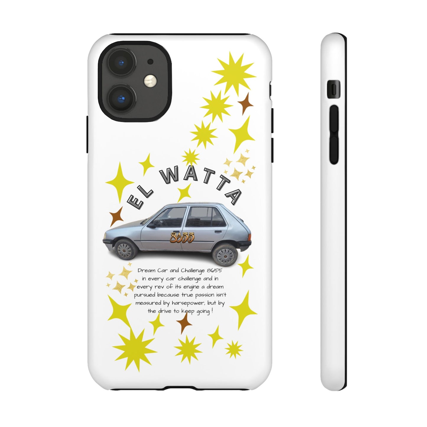El Watta Phone Case - Retro Car Design, Tough Case, Unique Gift for Car Lovers, Funny Phone Accessory, Fun Birthday Present