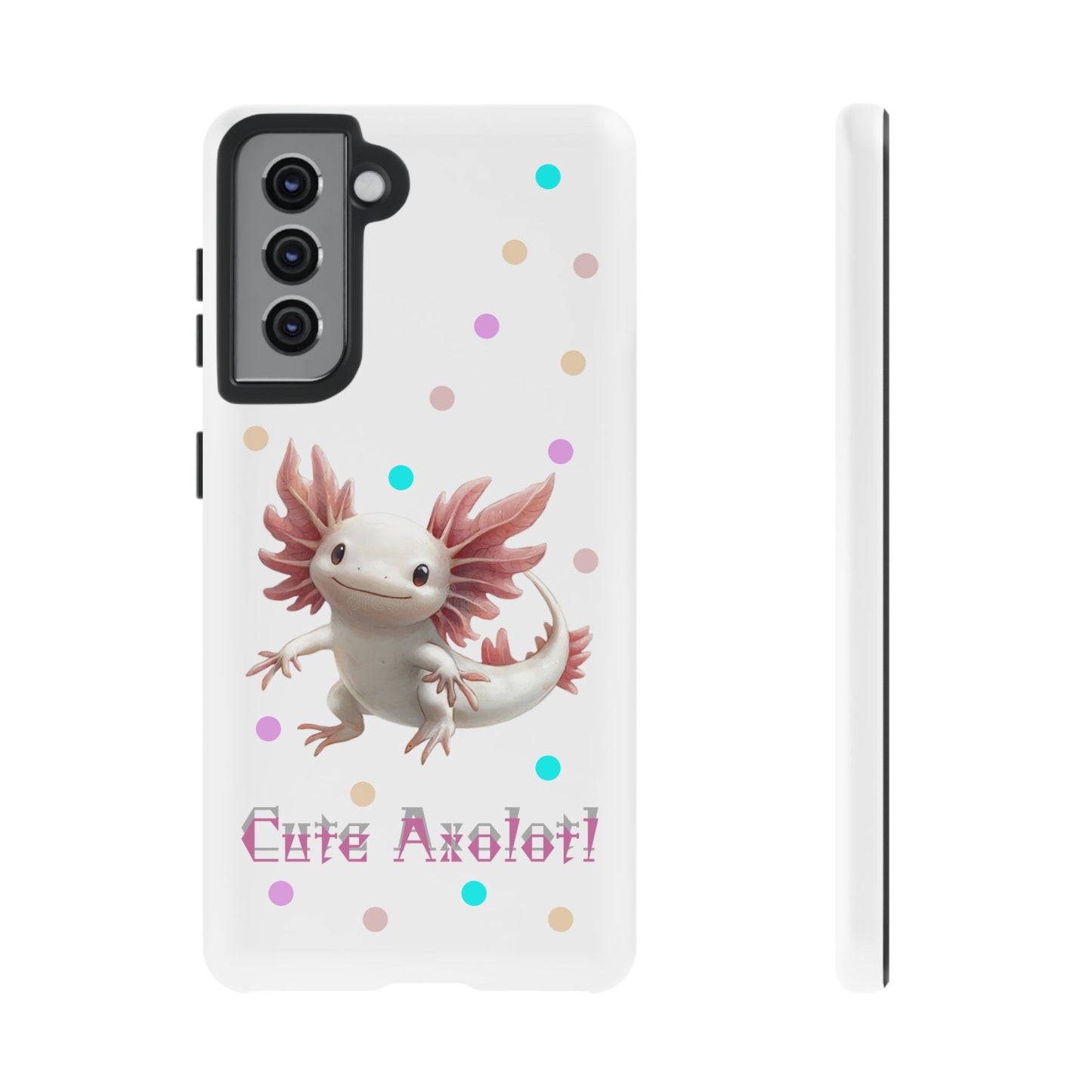 Cute Axolotl Phone Case, Kawaii Phone Cover, Gifts for Kids, Animal Lover Accessories, Cute Axolotl Design