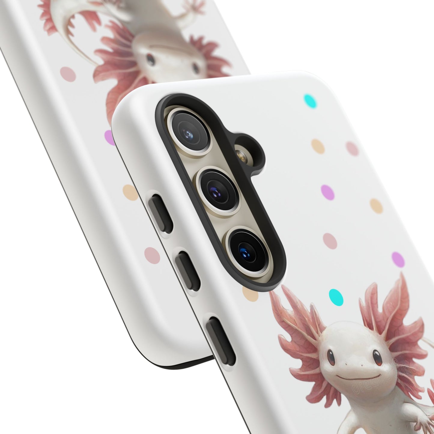 Cute Axolotl Phone Case, Kawaii Phone Cover, Gifts for Kids, Animal Lover Accessories, Cute Axolotl Design