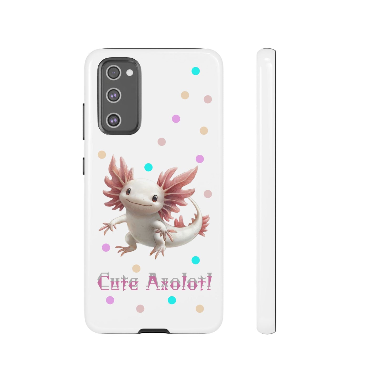 Cute Axolotl Phone Case, Kawaii Phone Cover, Gifts for Kids, Animal Lover Accessories, Cute Axolotl Design