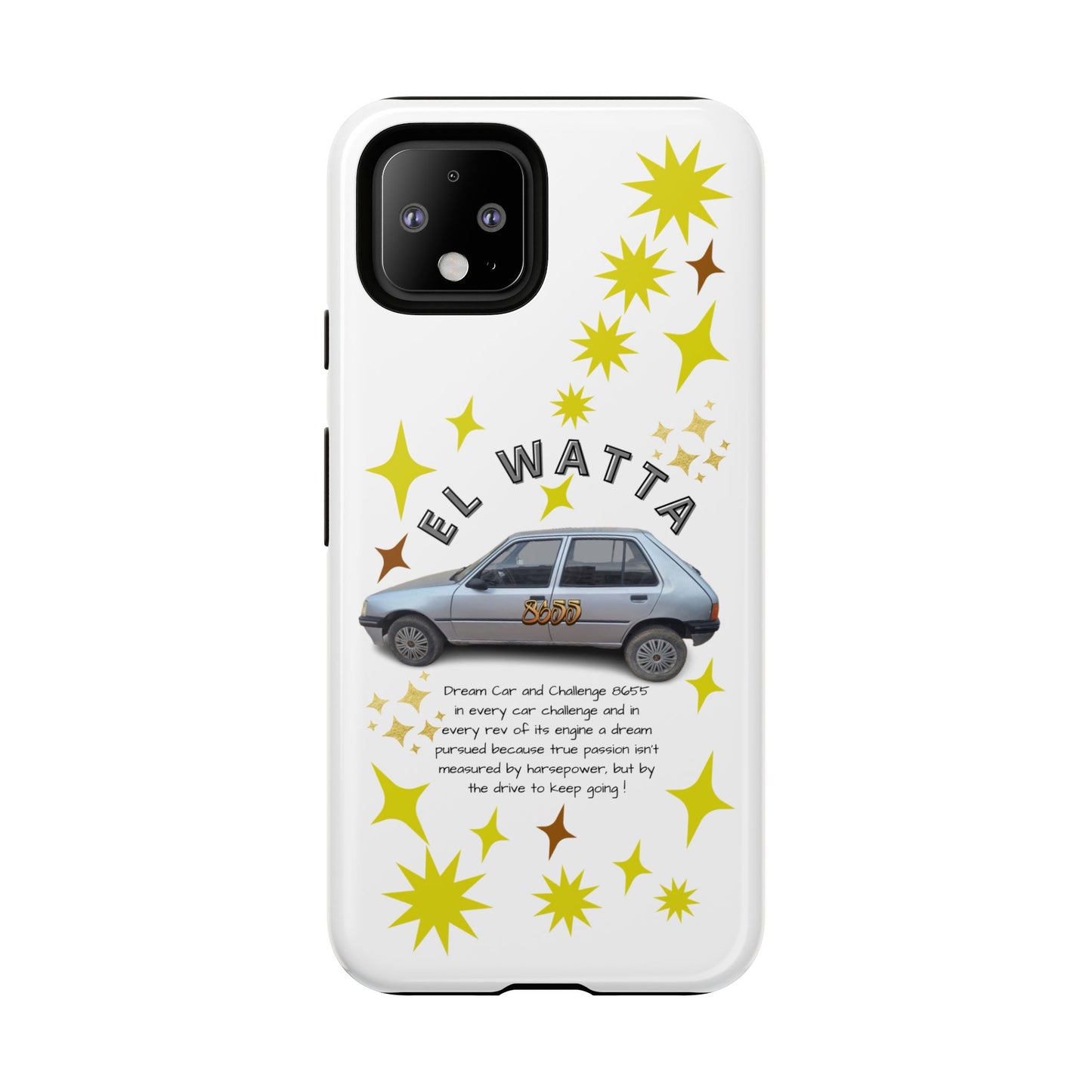 El Watta Phone Case - Retro Car Design, Tough Case, Unique Gift for Car Lovers, Funny Phone Accessory, Fun Birthday Present