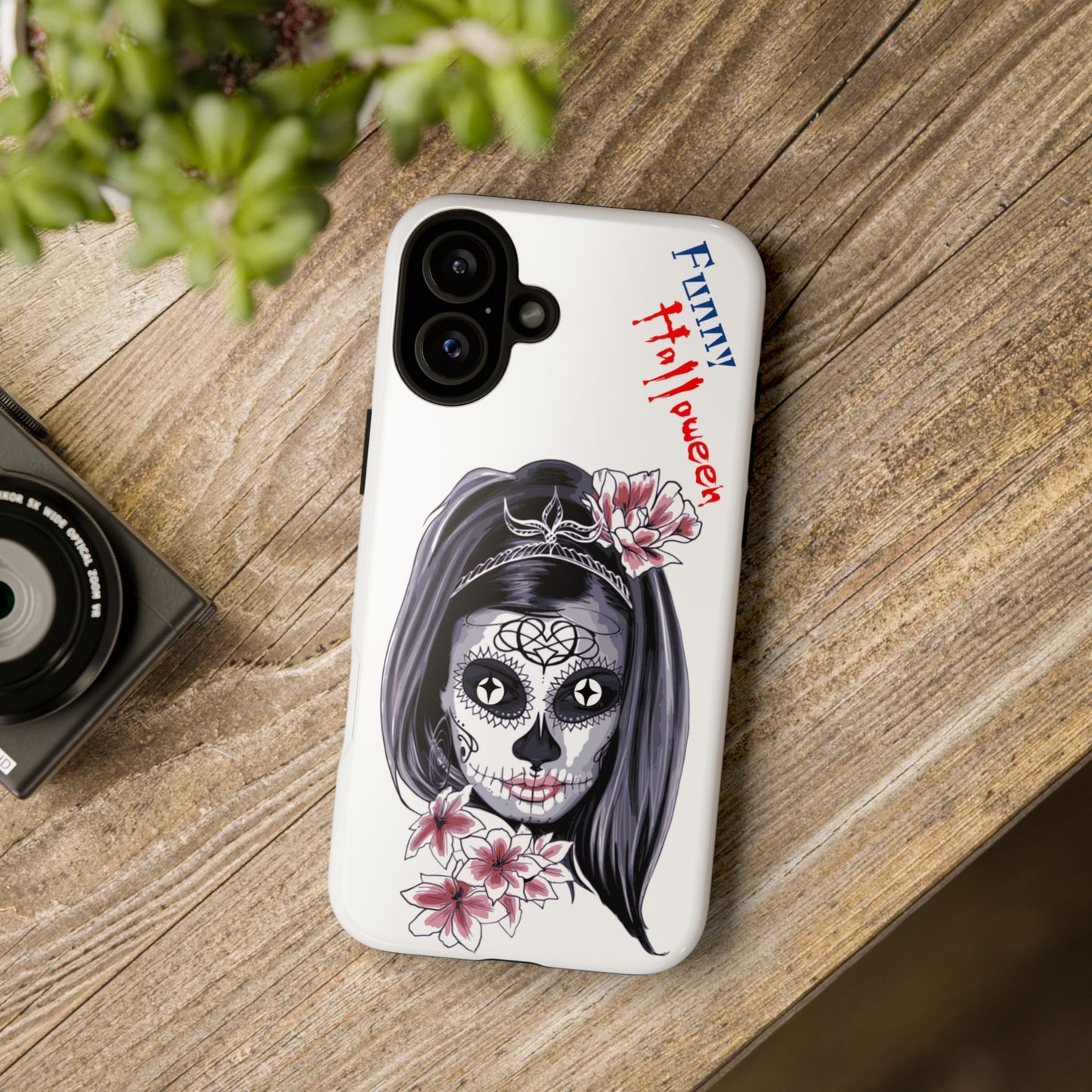 Halloween Phone Case, Funny Skull Design, Tough Cases, Unique Gifts, Spooky Decor, Holiday Essentials, Halloween Decor