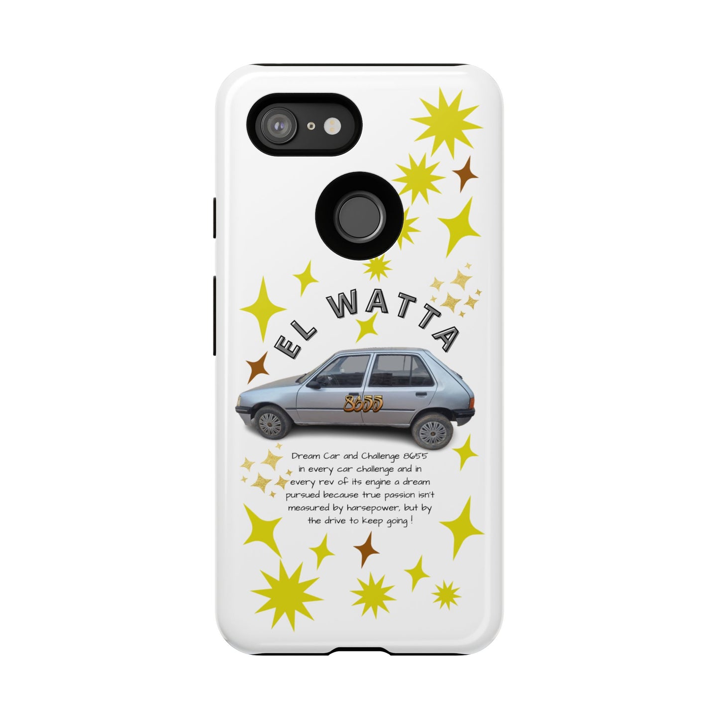El Watta Phone Case - Retro Car Design, Tough Case, Unique Gift for Car Lovers, Funny Phone Accessory, Fun Birthday Present