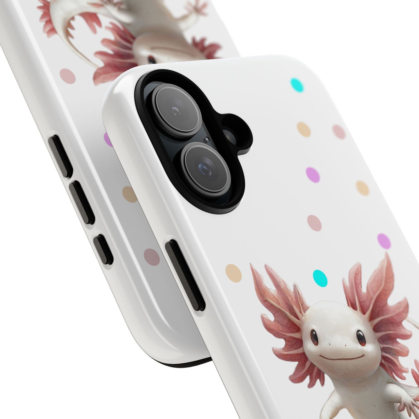 Cute Axolotl Phone Case, Kawaii Phone Cover, Gifts for Kids, Animal Lover Accessories, Cute Axolotl Design