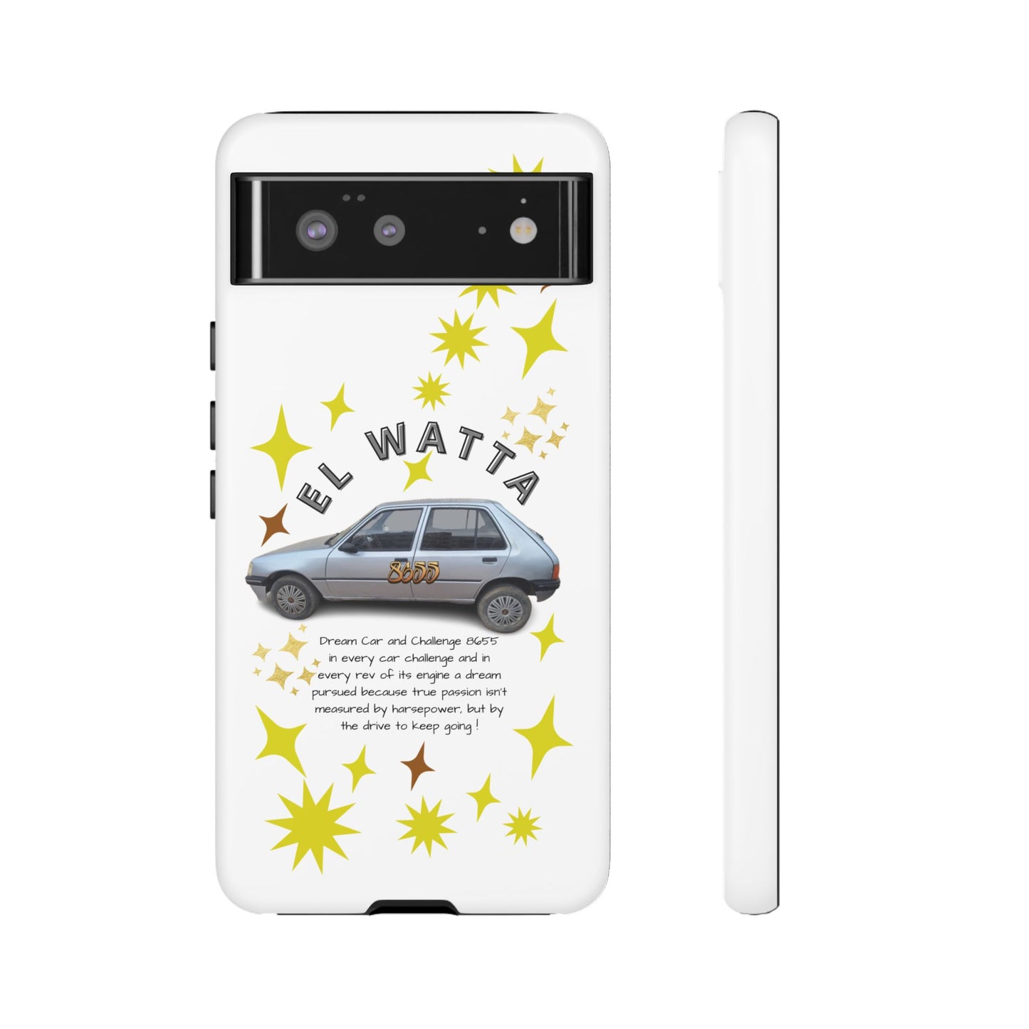El Watta Phone Case - Retro Car Design, Tough Case, Unique Gift for Car Lovers, Funny Phone Accessory, Fun Birthday Present