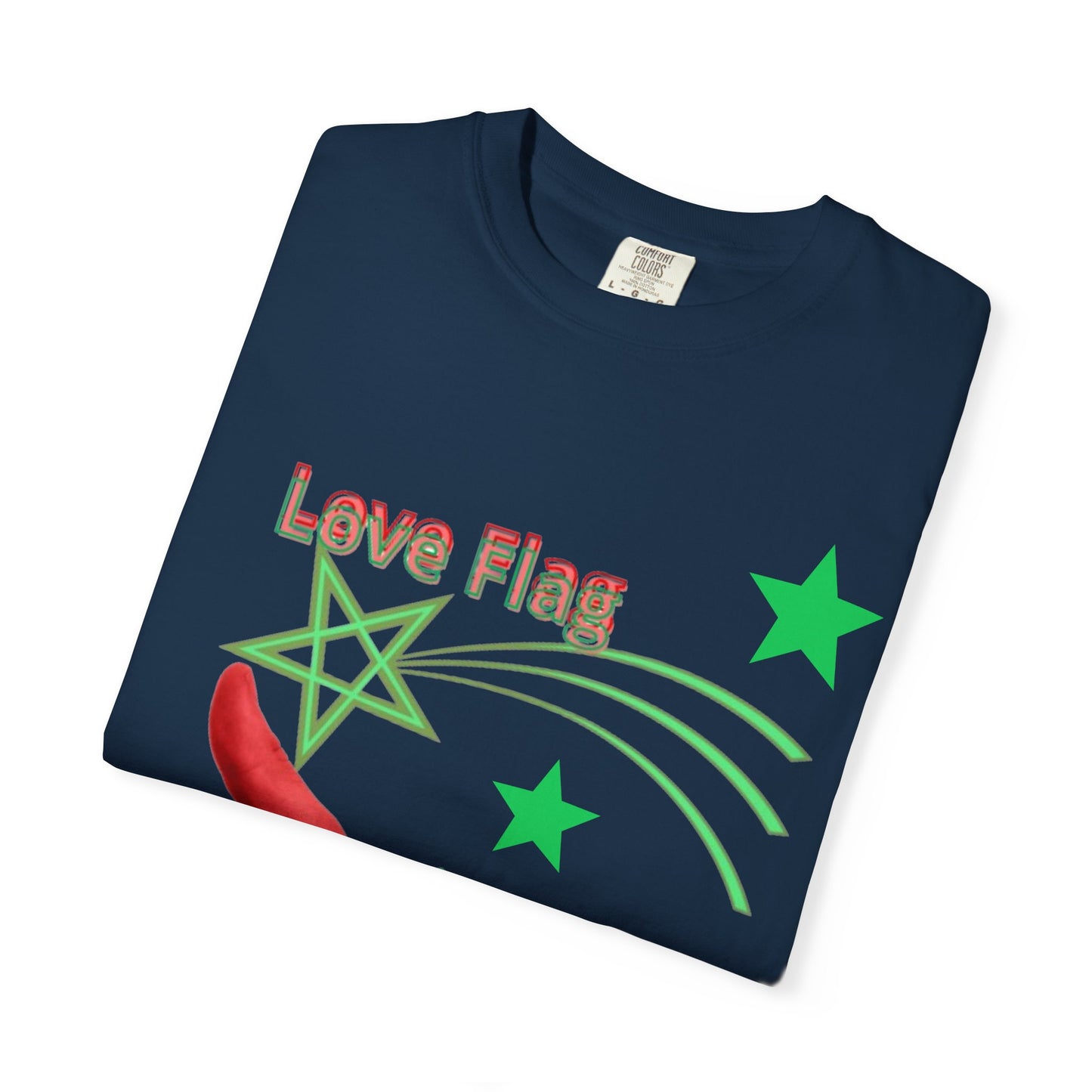 Moroccan Love Flag T-Shirt, Unisex Tee, Casual Wear, Gifts for Travelers, Unique Souvenir, Summer Fashion