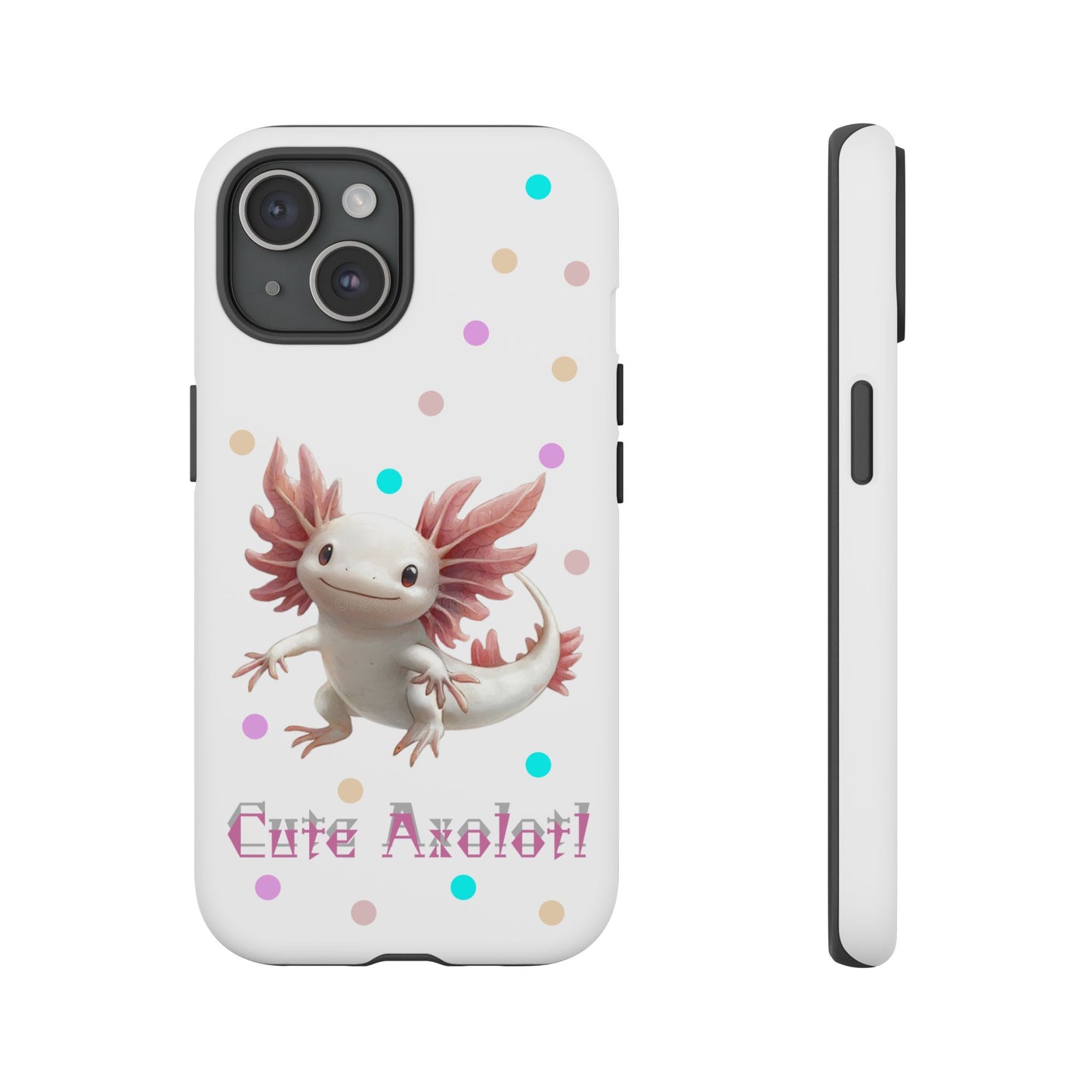 Cute Axolotl Phone Case, Kawaii Phone Cover, Gifts for Kids, Animal Lover Accessories, Cute Axolotl Design