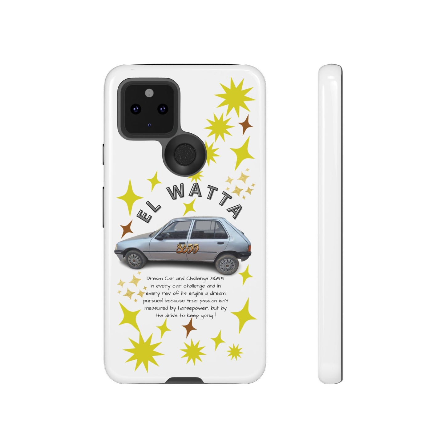 El Watta Phone Case - Retro Car Design, Tough Case, Unique Gift for Car Lovers, Funny Phone Accessory, Fun Birthday Present