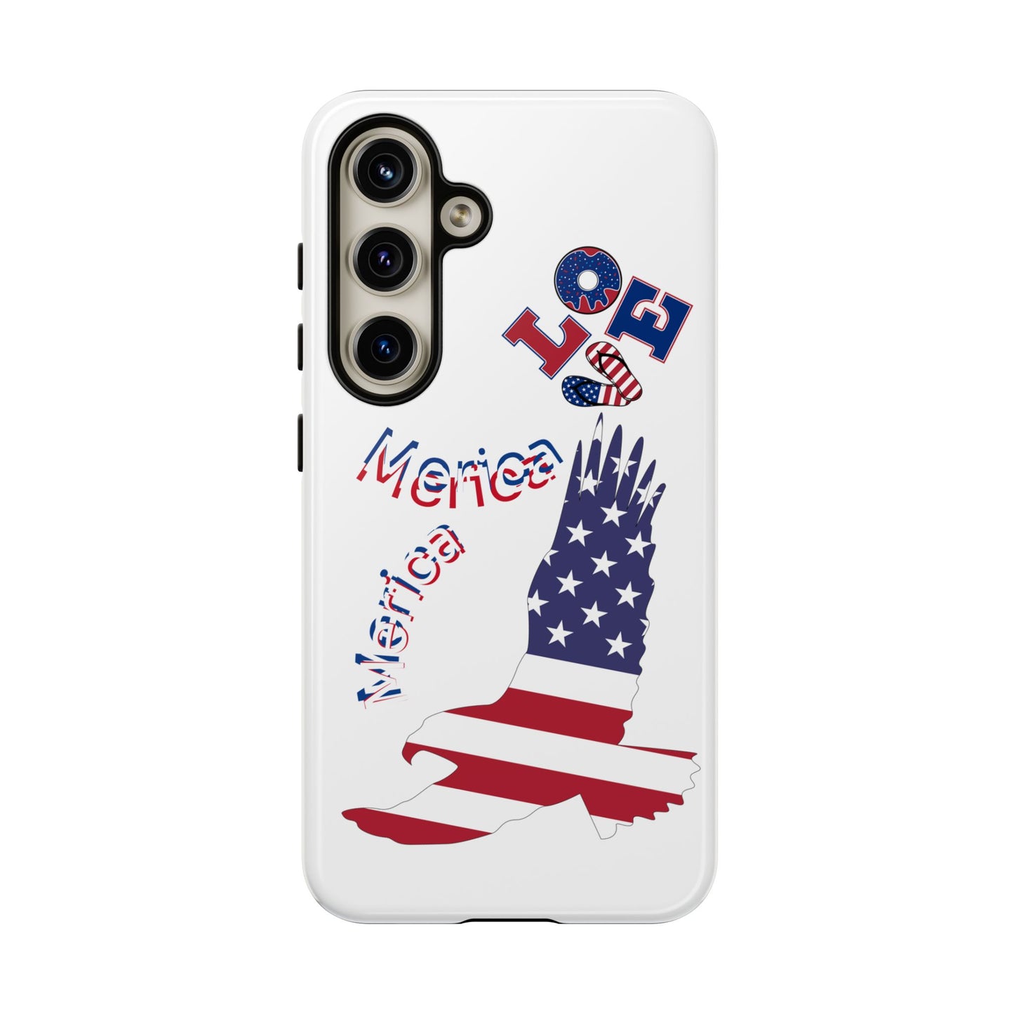 Patriotic Phone Case, Love America Design, American Flag Accessory, Perfect Gift for Veterans, Independence Day, Memorial Day