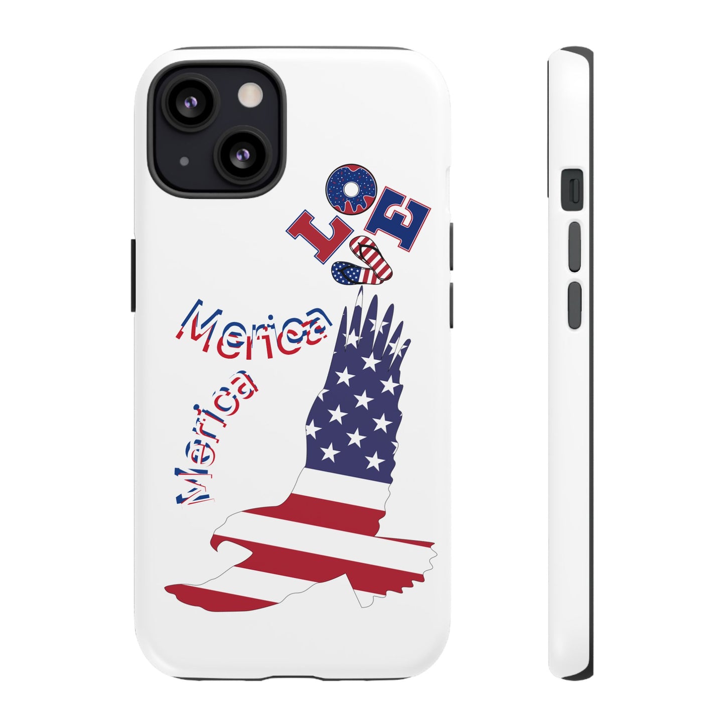 Patriotic Phone Case, Love America Design, American Flag Accessory, Perfect Gift for Veterans, Independence Day, Memorial Day